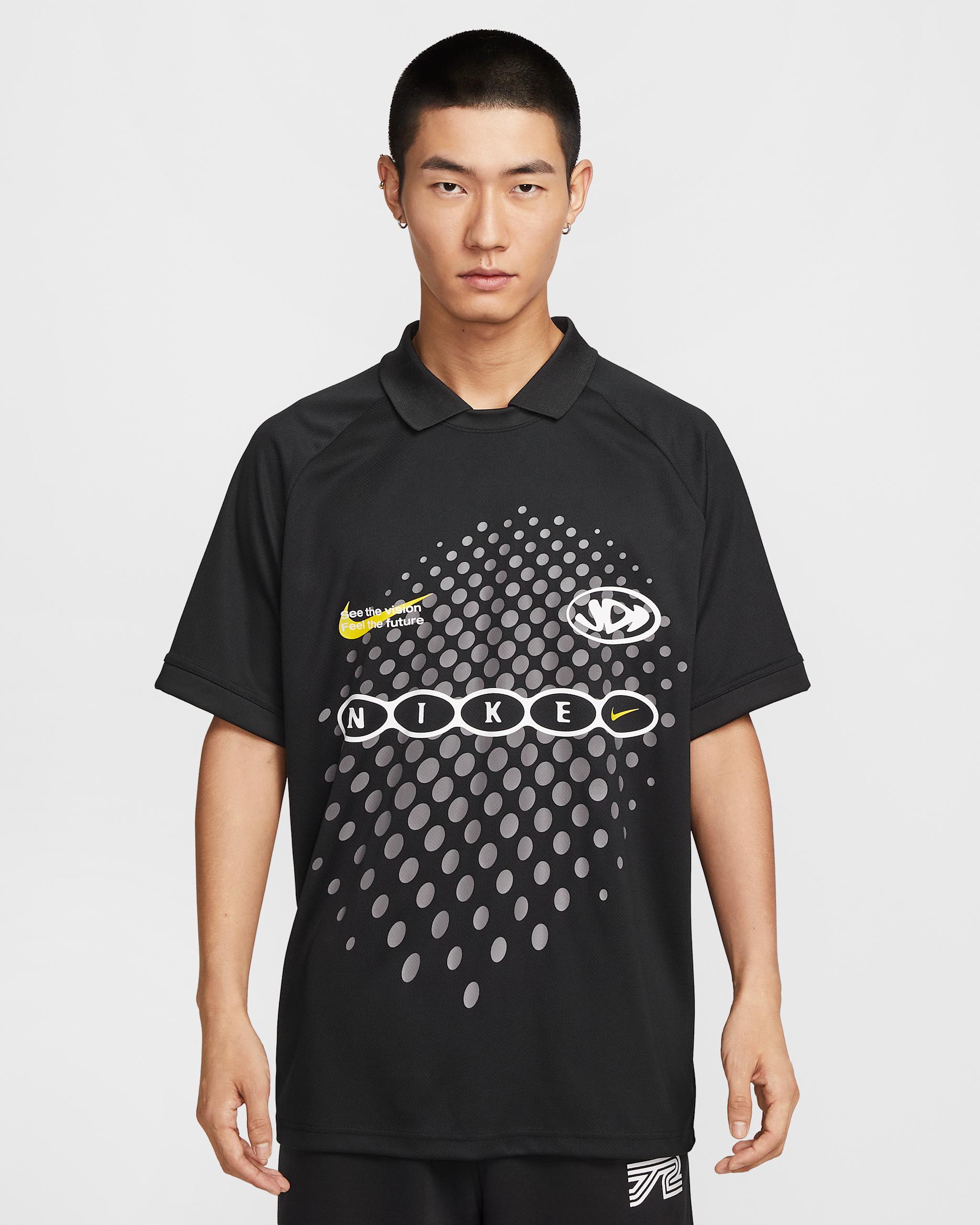 Nike 男款 Dri-FIT 短袖球衣 - 黑色