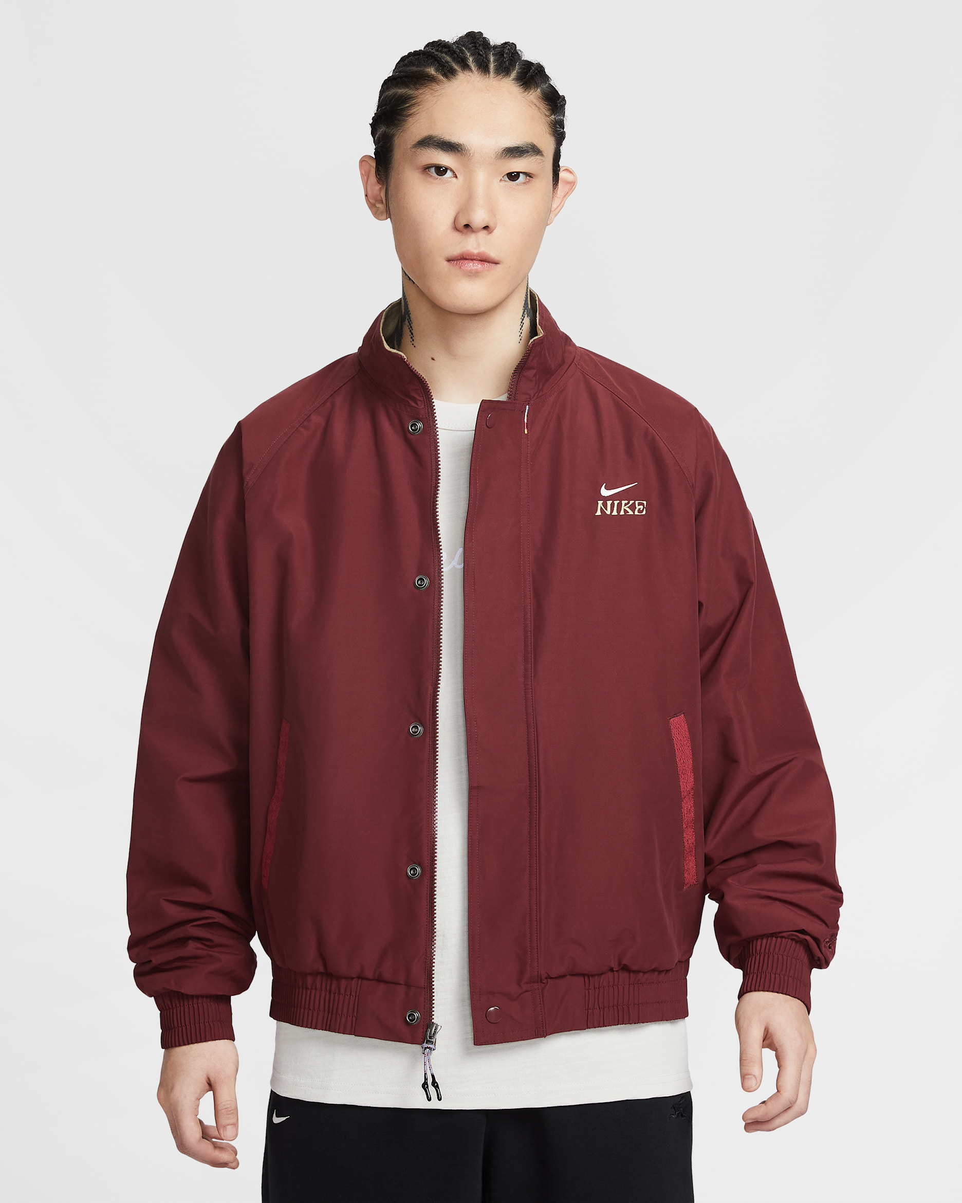 나이키 클럽 LNY 남성 재킷 - 다크 팀 레드