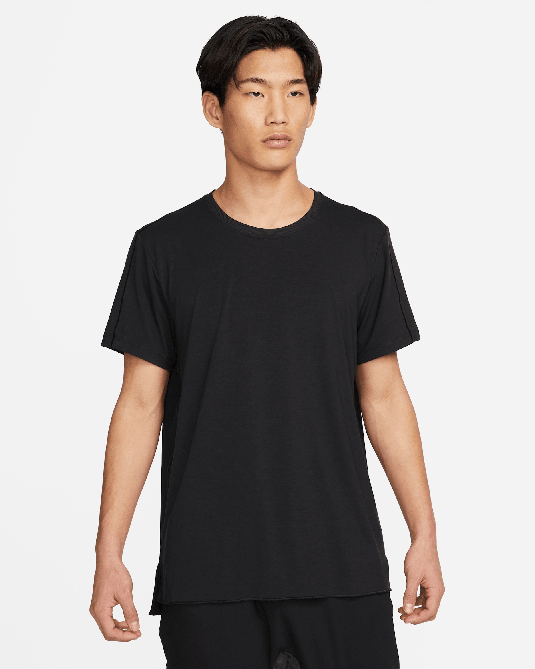 Nike Yoga Dri-FIT Men's Top - Black/Iron Grey