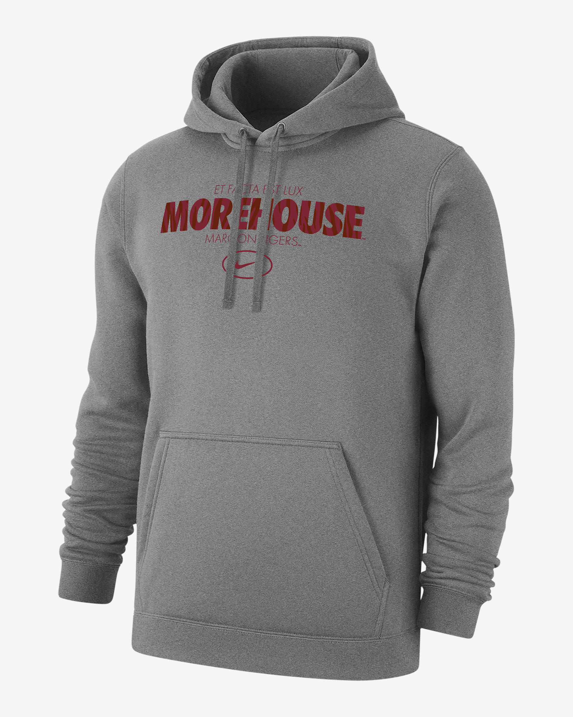 Nike College Club Fleece (Morehouse College) Men's Air Max Hoodie - Dark Grey Heather