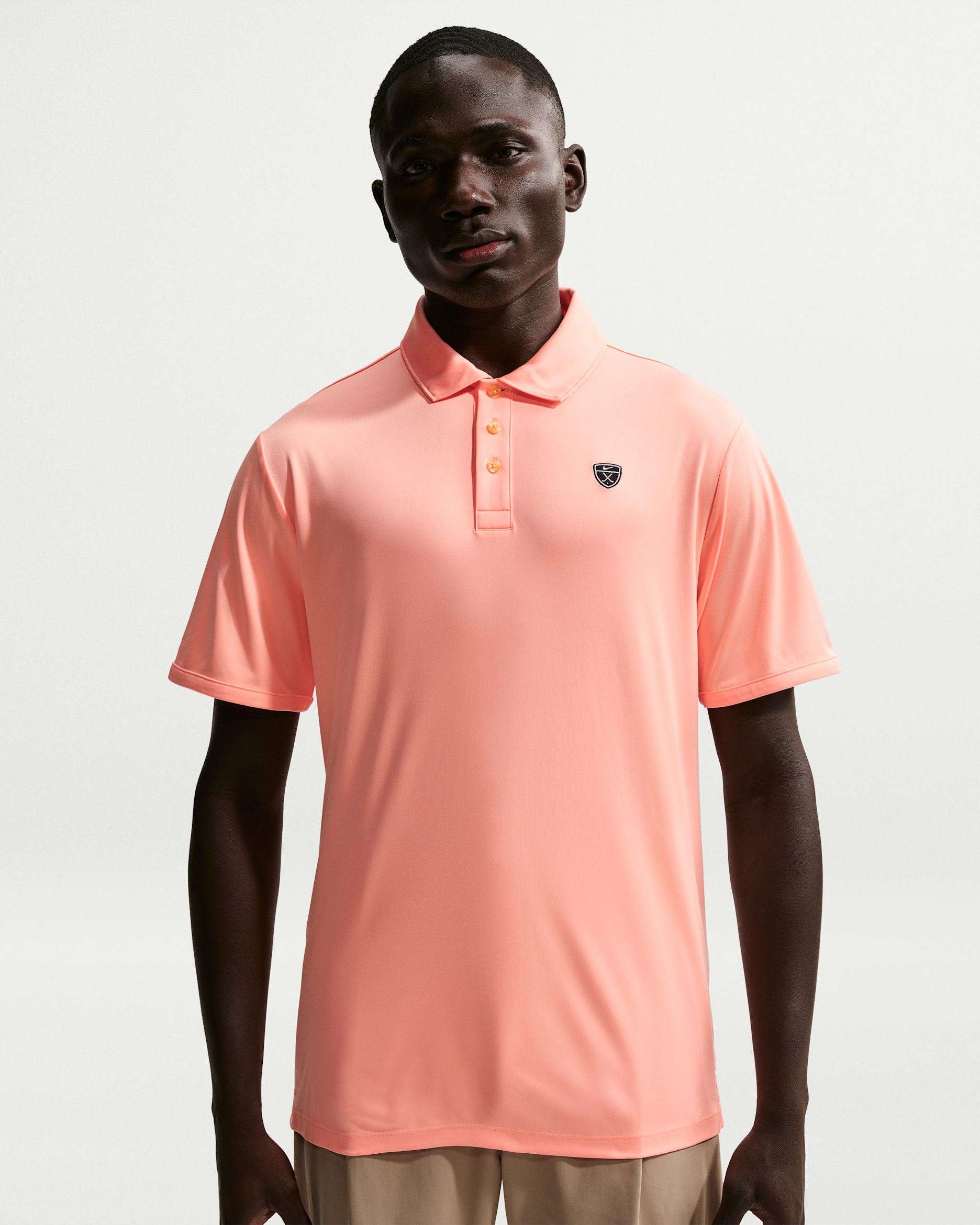 Pánská golfová polokošile Nike Par Dri-FIT - Orange Pulse/Orange Pulse