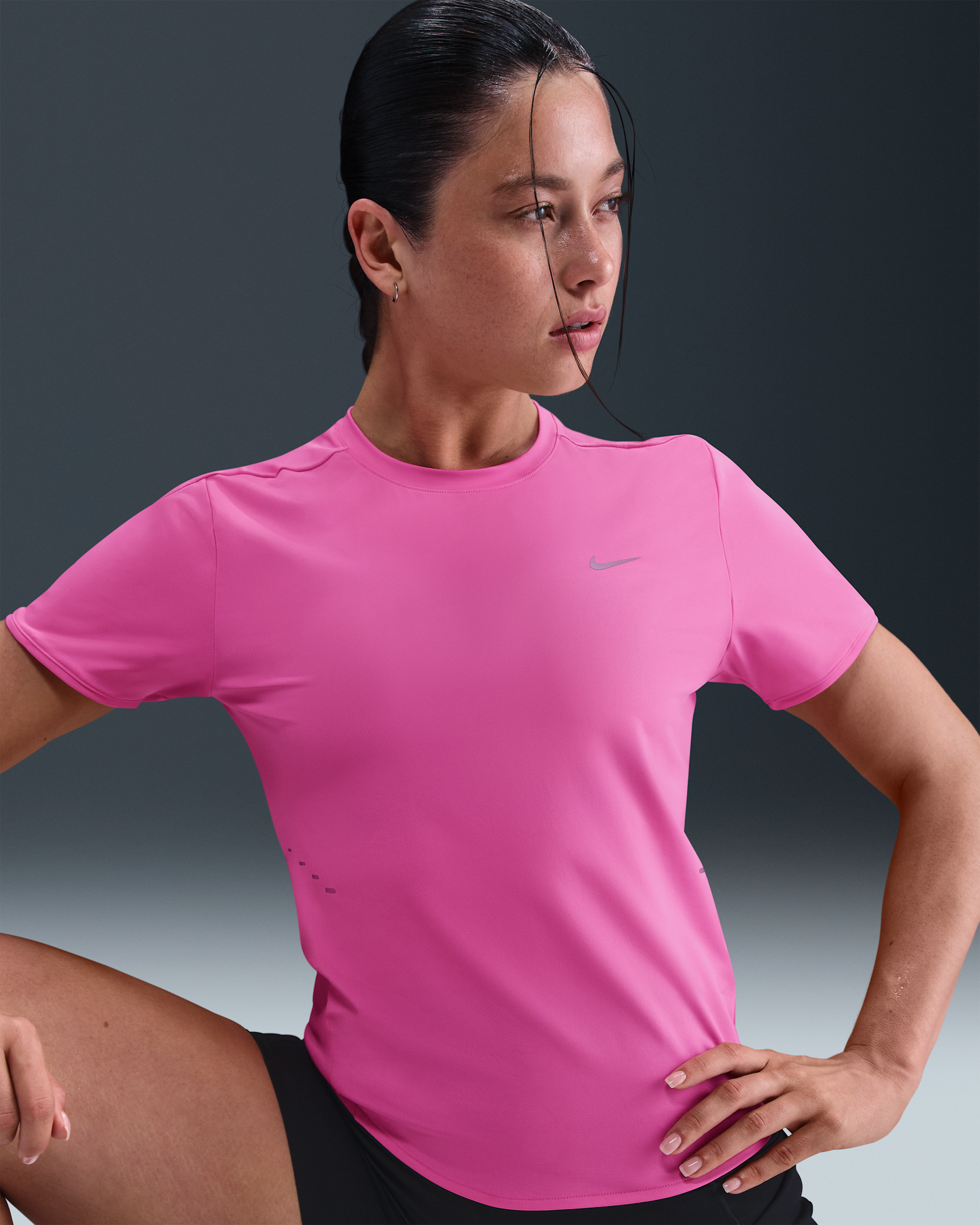 Nike Swift Women's Dri-FIT Short-Sleeve Running Top - Playful Pink