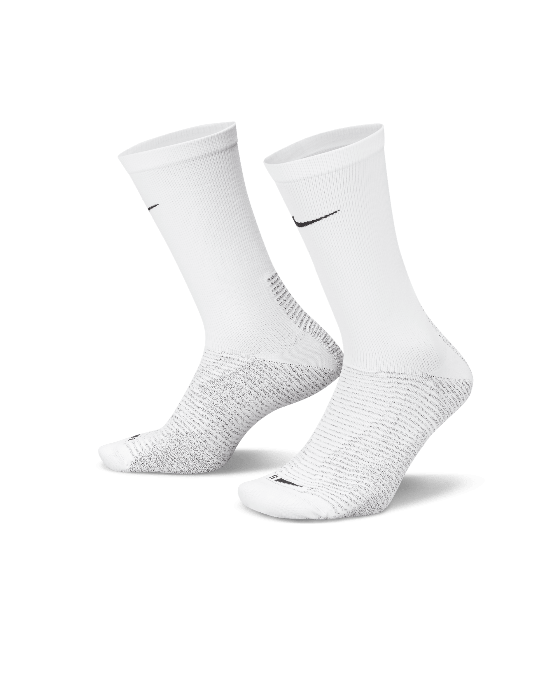 Chaussettes de football mi-mollet NikeGrip Vapor Strike - Blanc/Noir