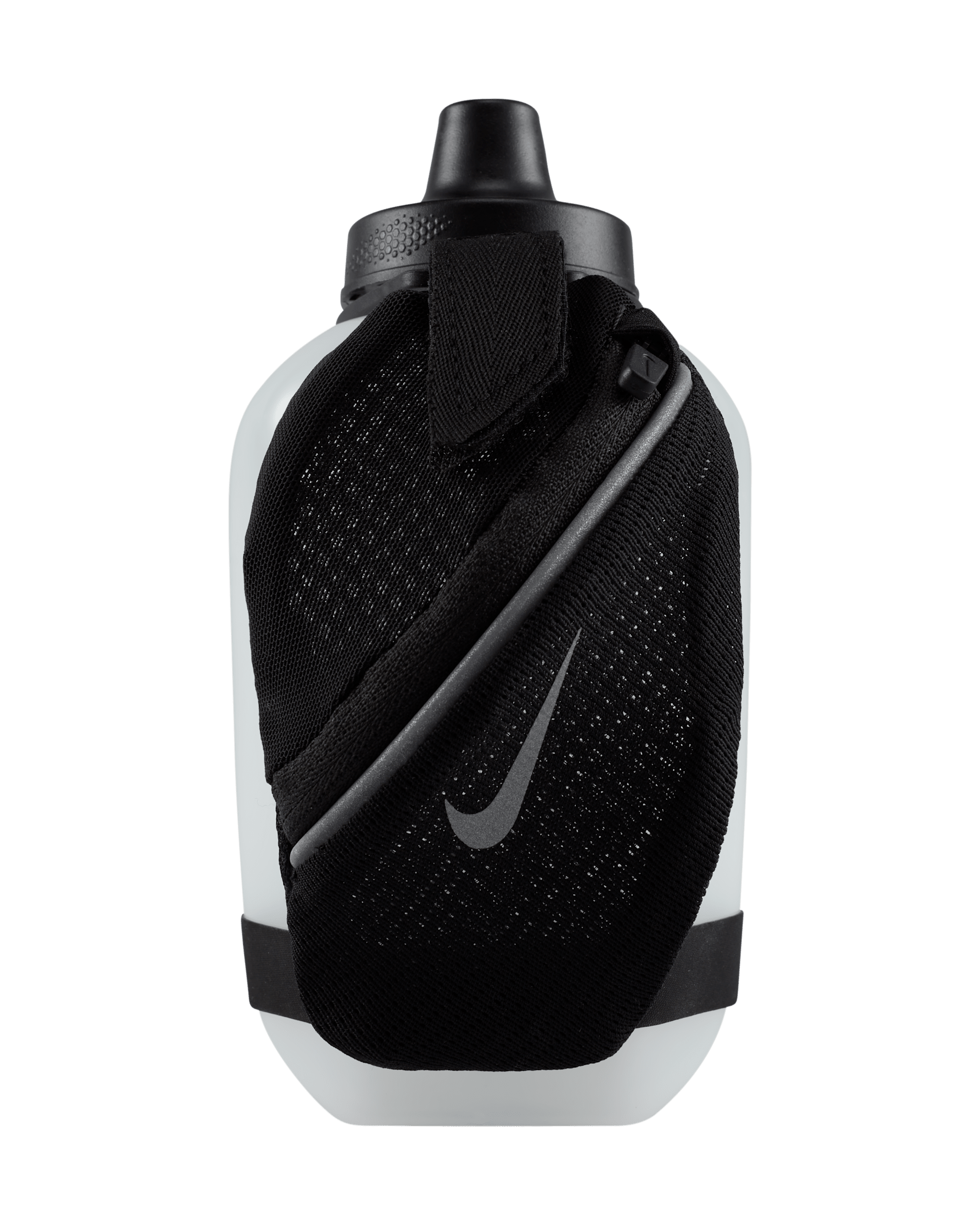 Botella de agua de mano Nike Stride de 355 ml - Negro