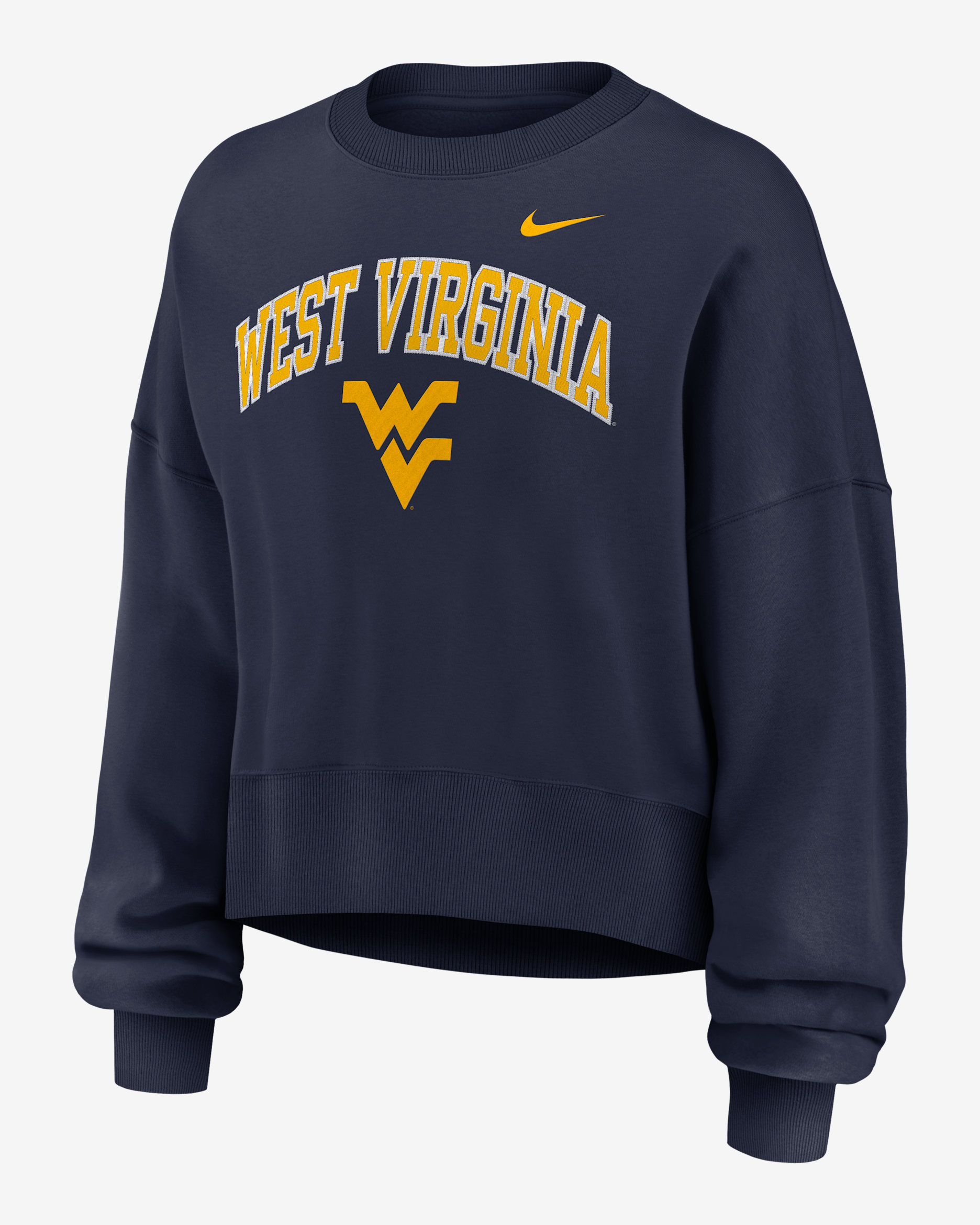 West Virginia Phoenix Arch Women's Nike College Pullover Crew - Navy