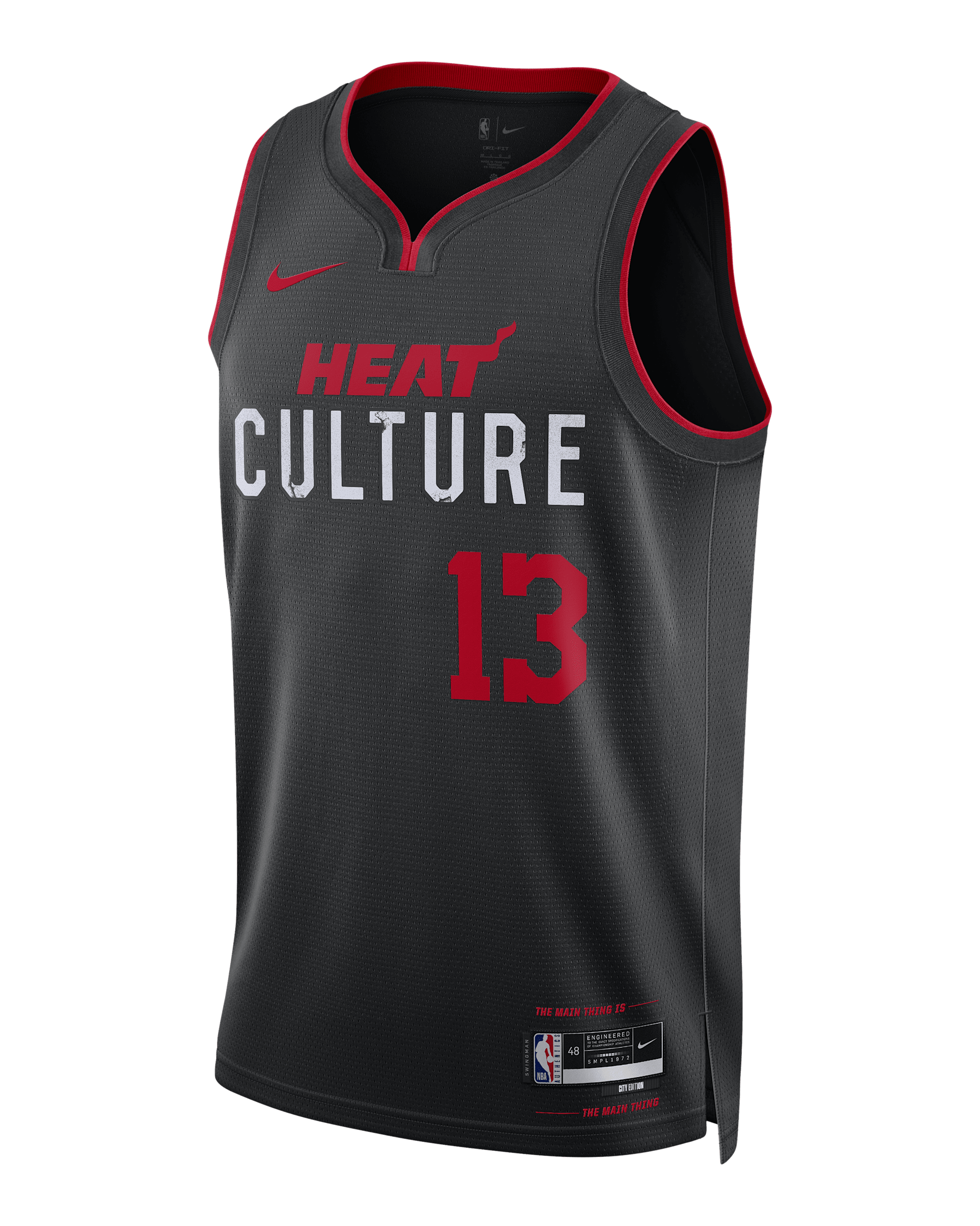 Bam Adebayo Miami Heat City Edition 2023/24 Men's Nike Dri-FIT NBA Swingman Jersey - Black