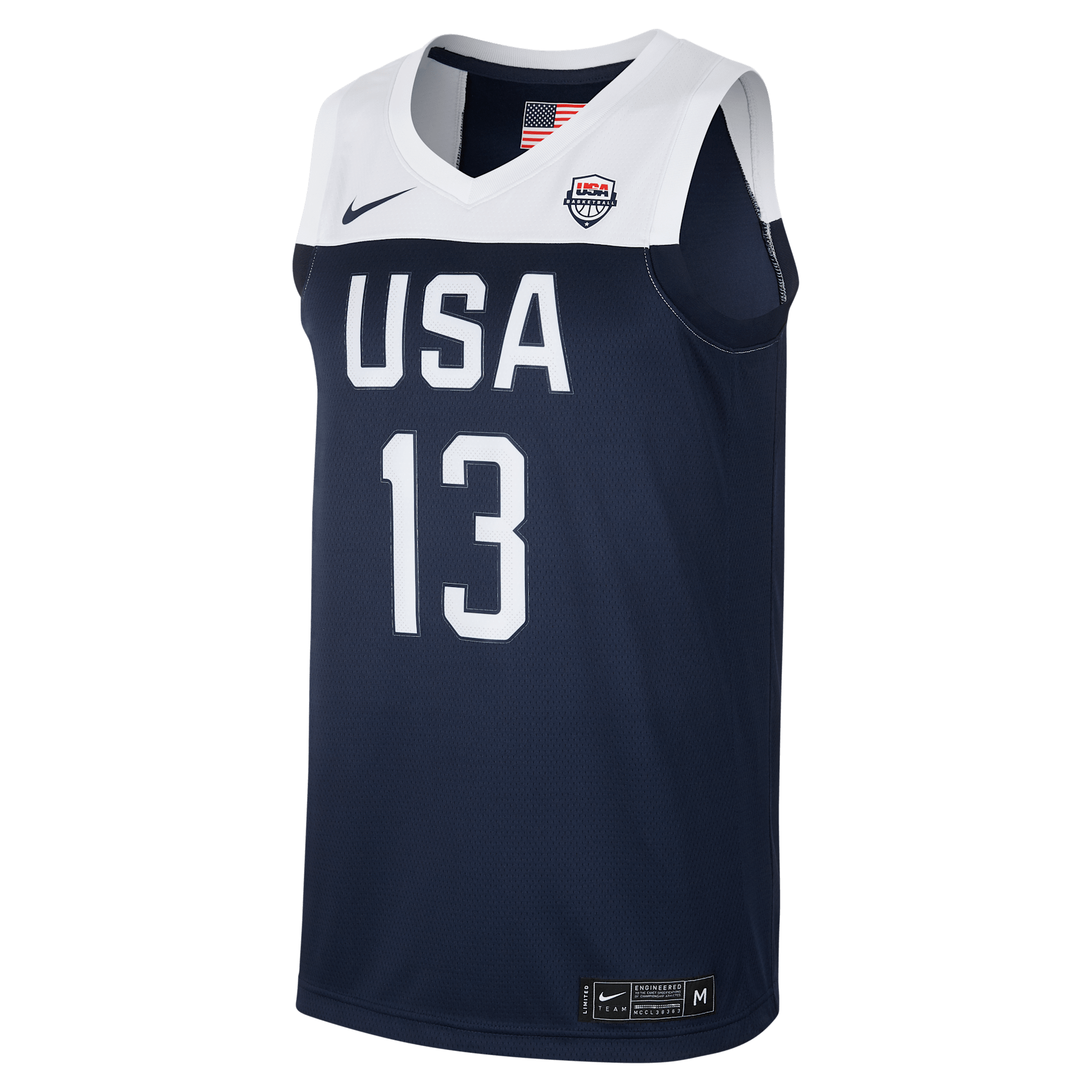 USA Nike (Road) Men's Basketball Jersey - Obsidian