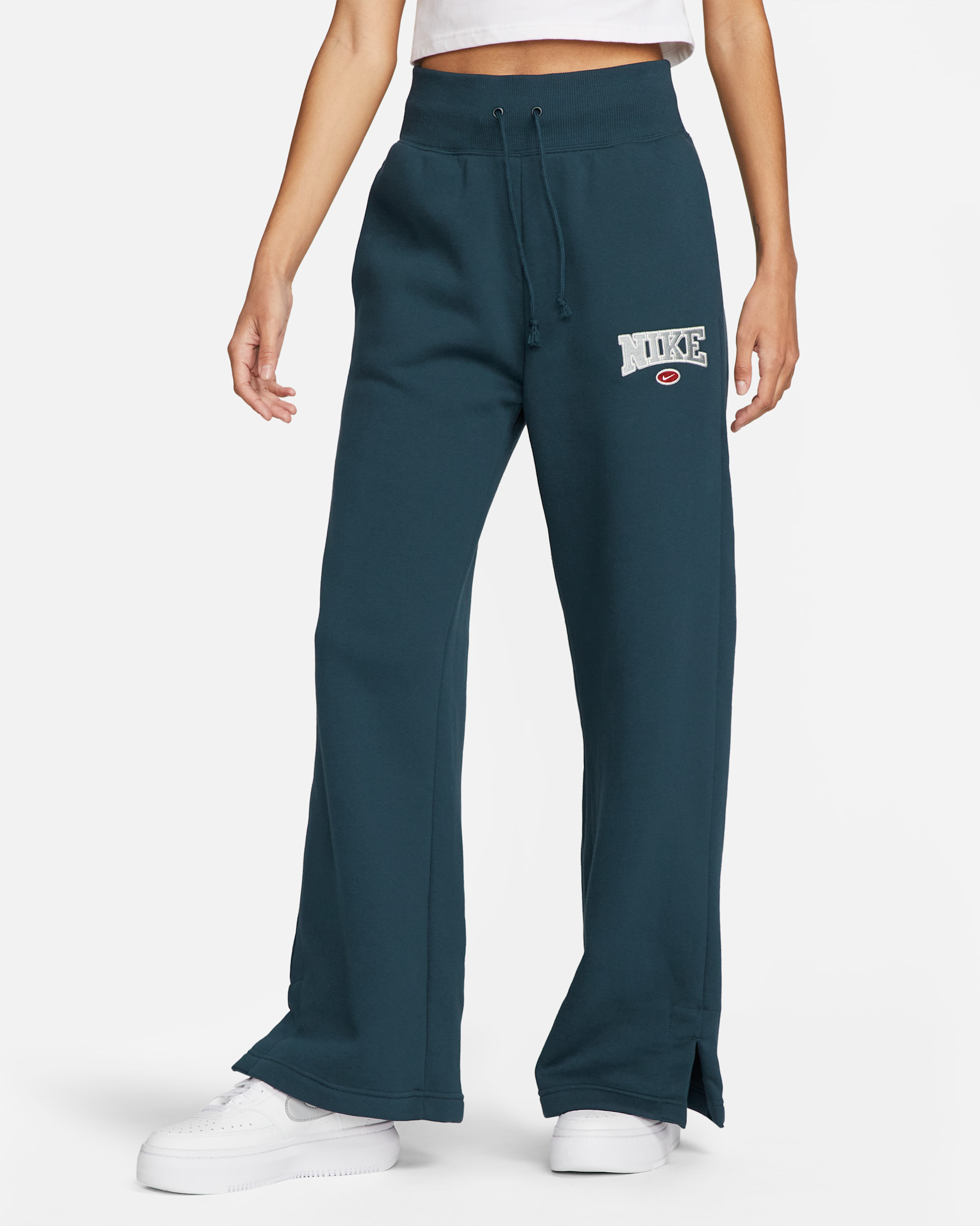 Nike Sportswear Phoenix Fleece Women's High-Waisted Wide-Leg Sweatpants - Armory Navy