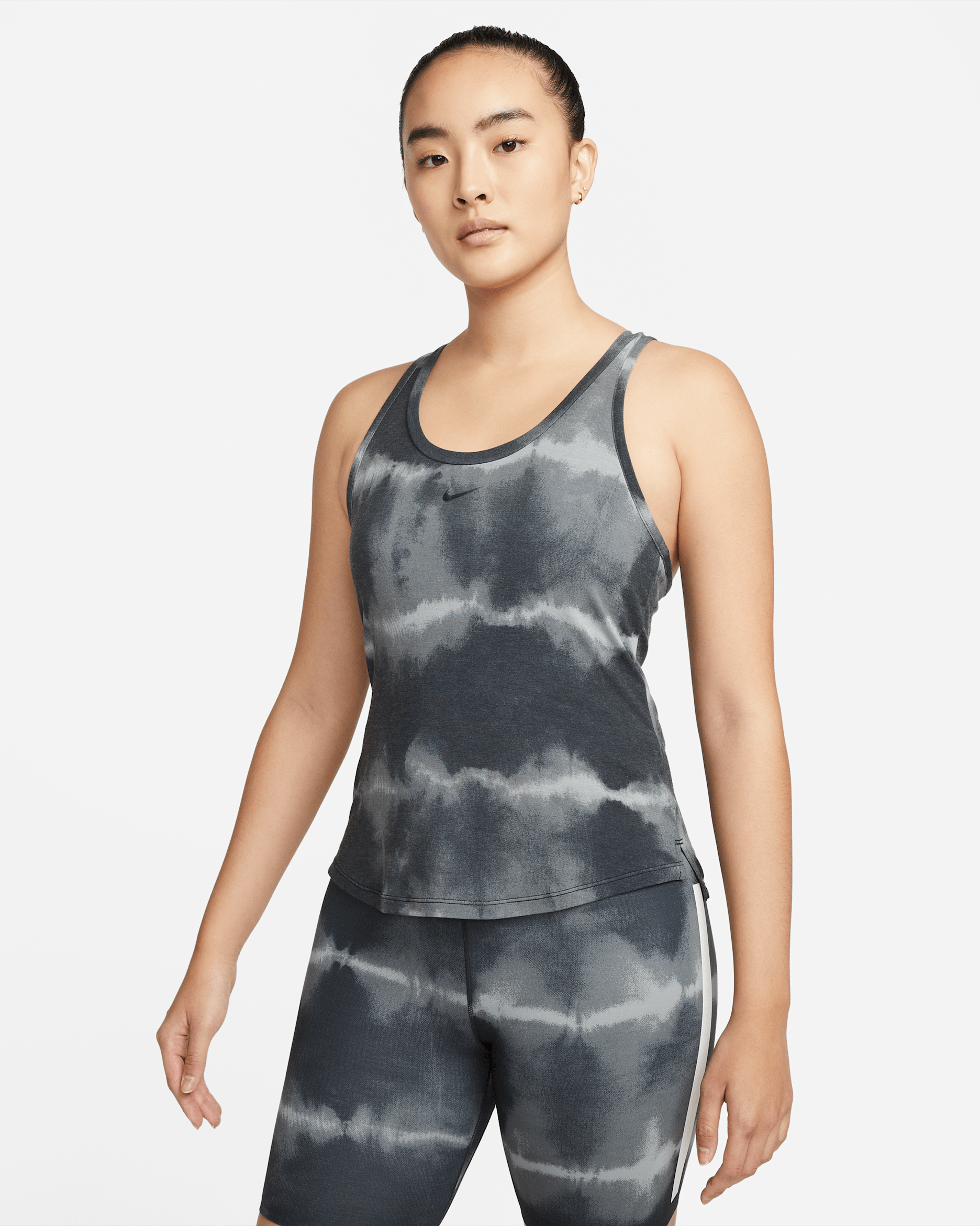 Nike Dri-FIT One Luxe Women's Training Tank - Black/Clear