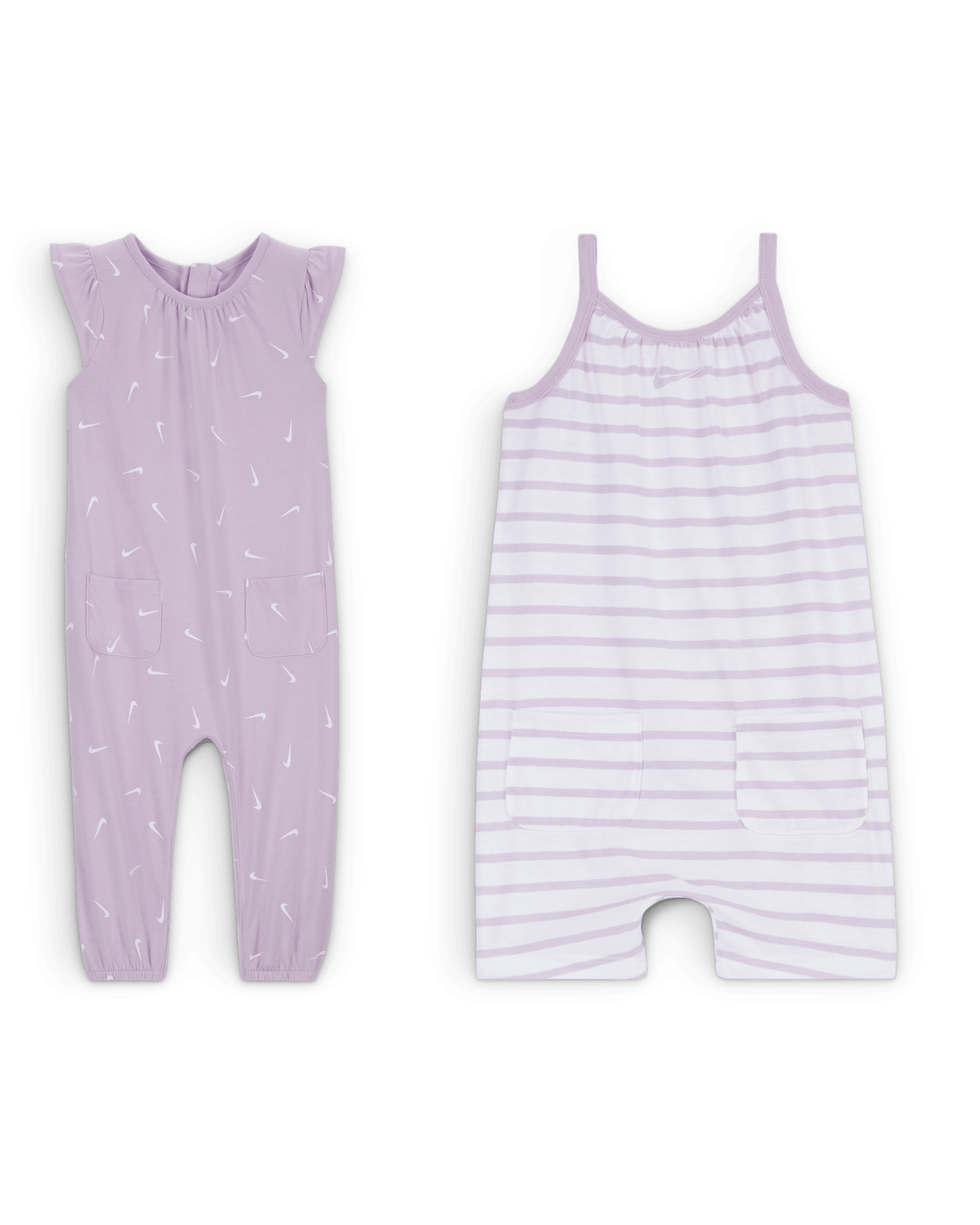 Nike Essentials Baby (12-24M) 2-Pack Romper Set - Doll