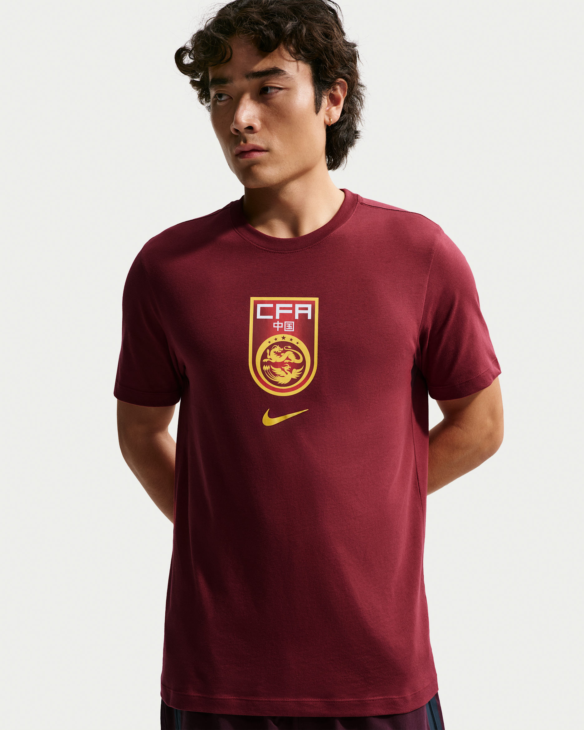 China Men's Nike Soccer T-Shirt - Team Red