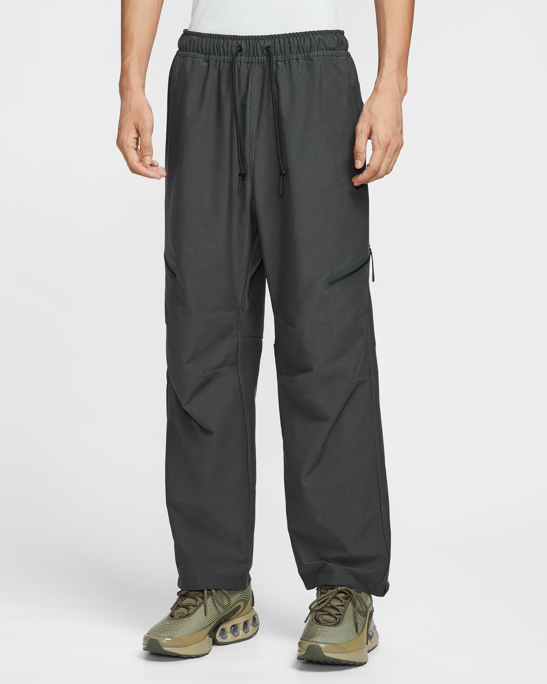 나이키 테크 남성 쇼리 루즈 팬츠 - 앤트러사이트/블랙