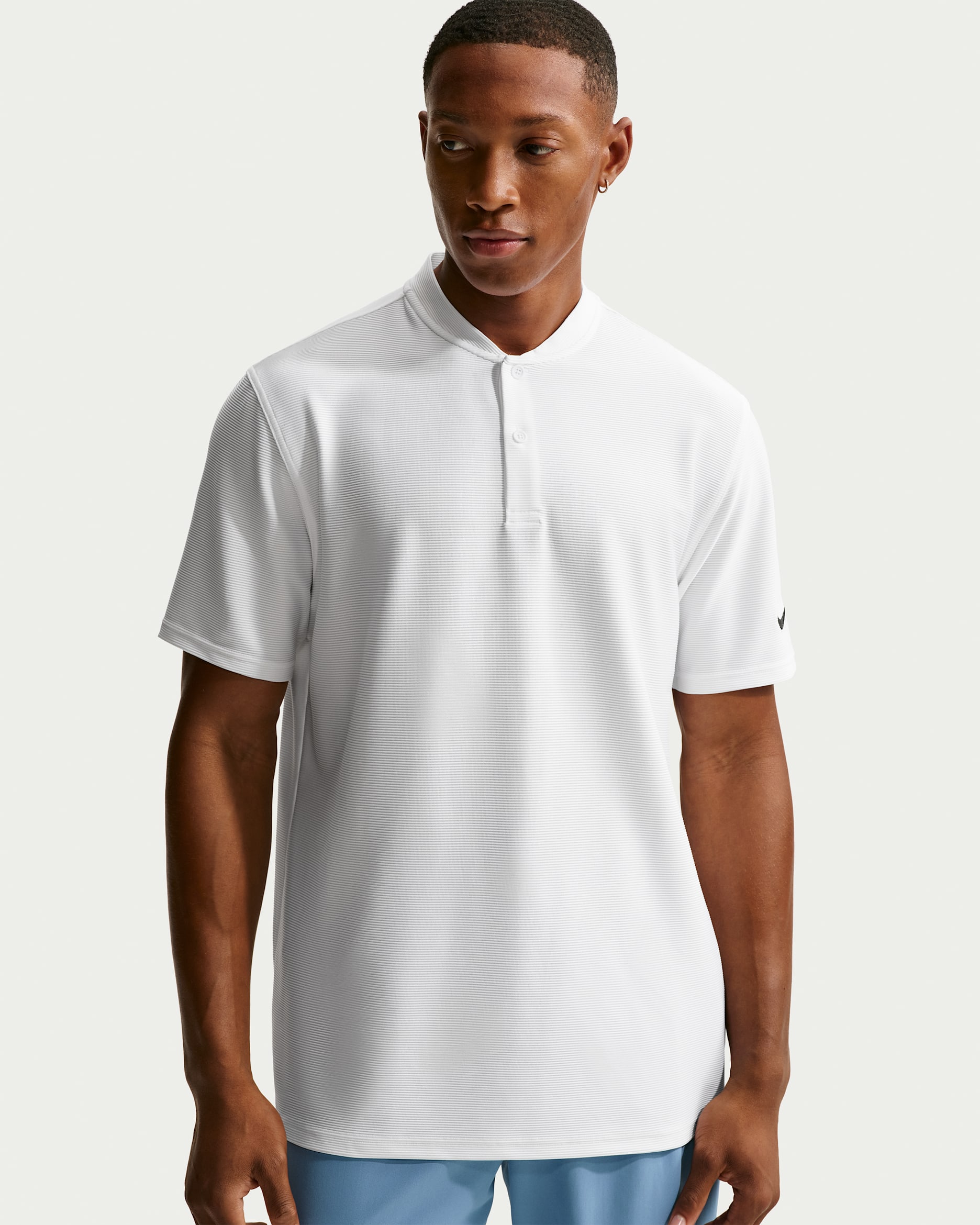 Polo de golf Dri-FIT para hombre Nike Velocity - Blanco/Negro