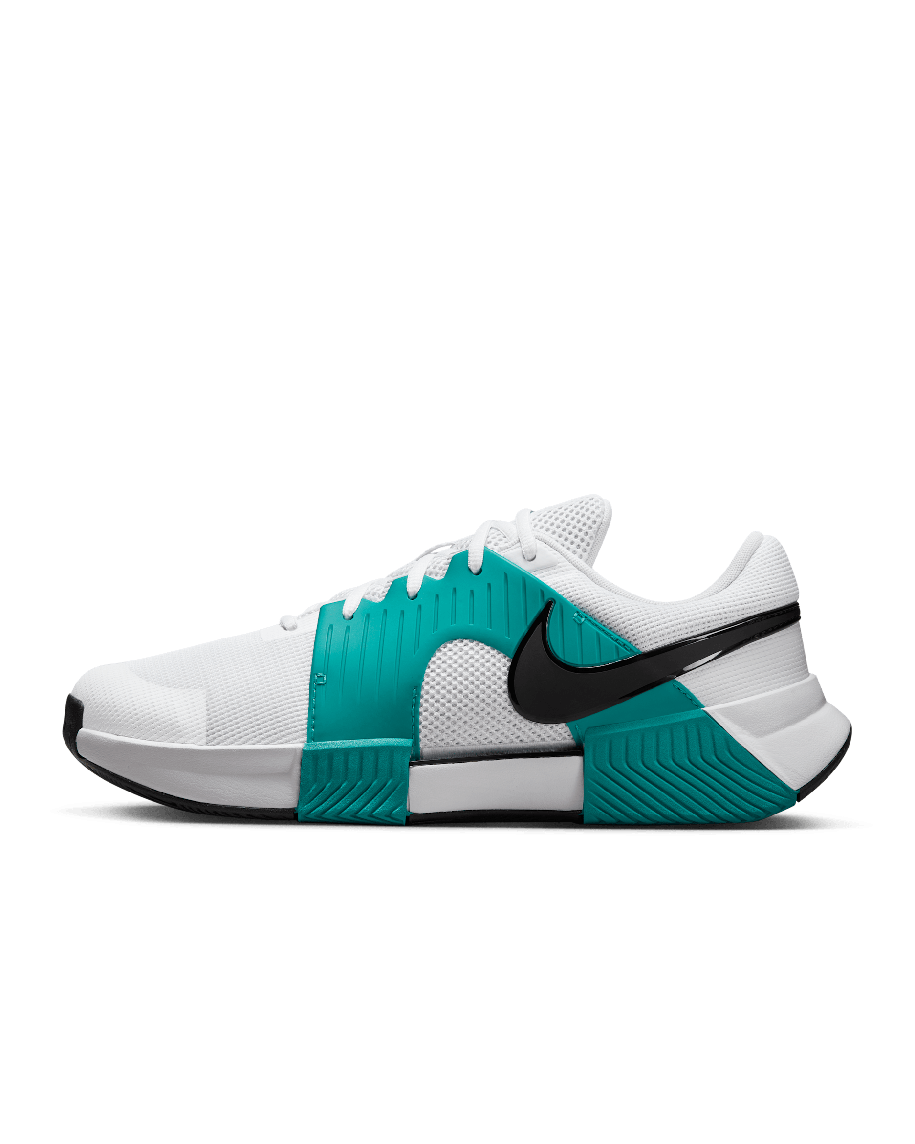 Nike Zoom GP Challenge 1 Men's Hard Court Tennis Shoes - White/Radiant Emerald/Black