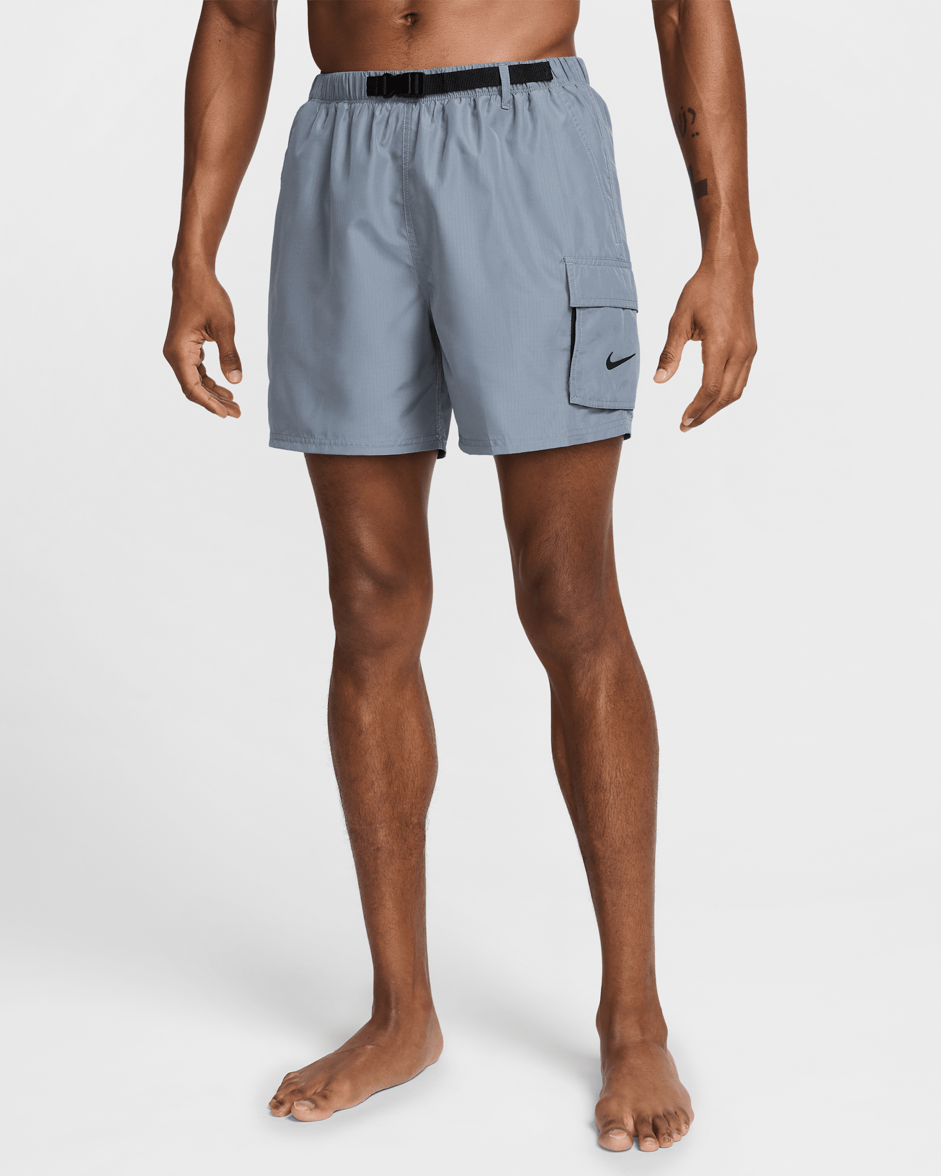 Nike Swim Voyage Men's 5" Brief-Lined Cargo Shorts - Cool Grey