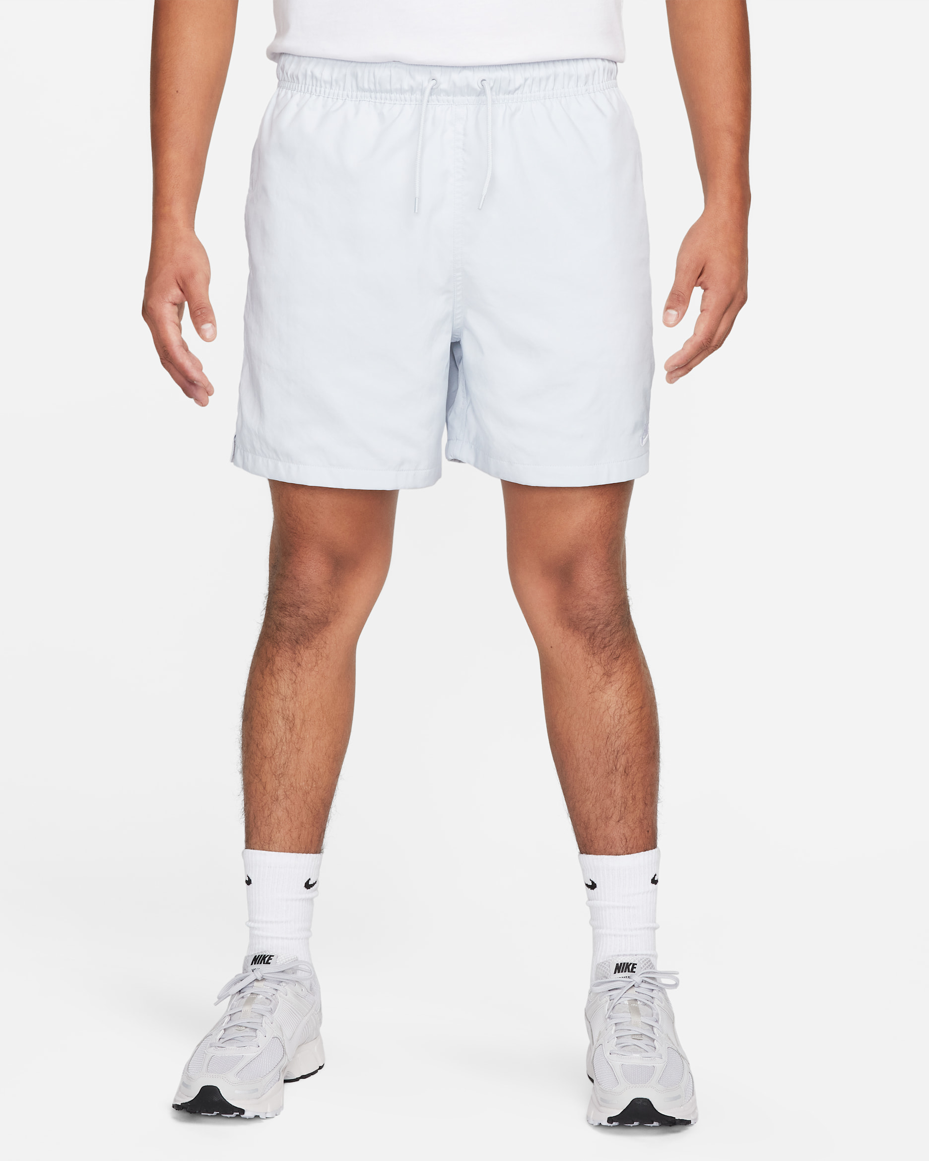Shorts de tejido Woven Flow para hombre Nike Club - Platino puro/Blanco