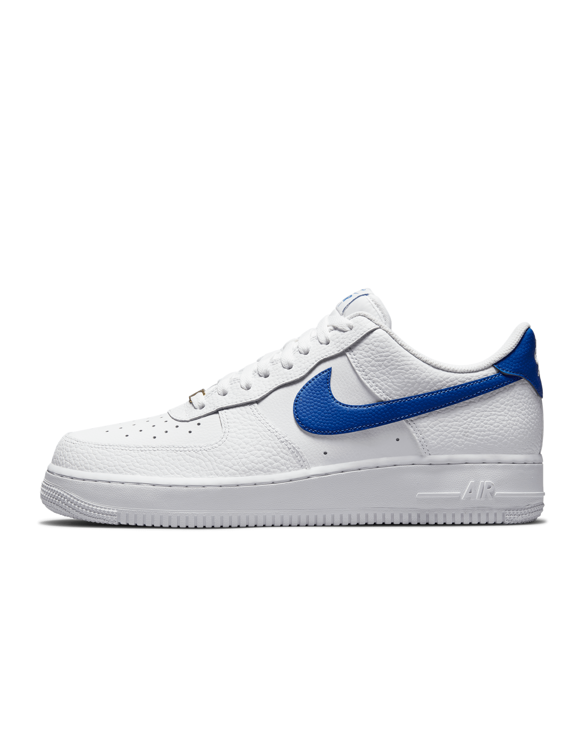 Nike Air Force 1 '07 Men's Shoe - White/White/Game Royal