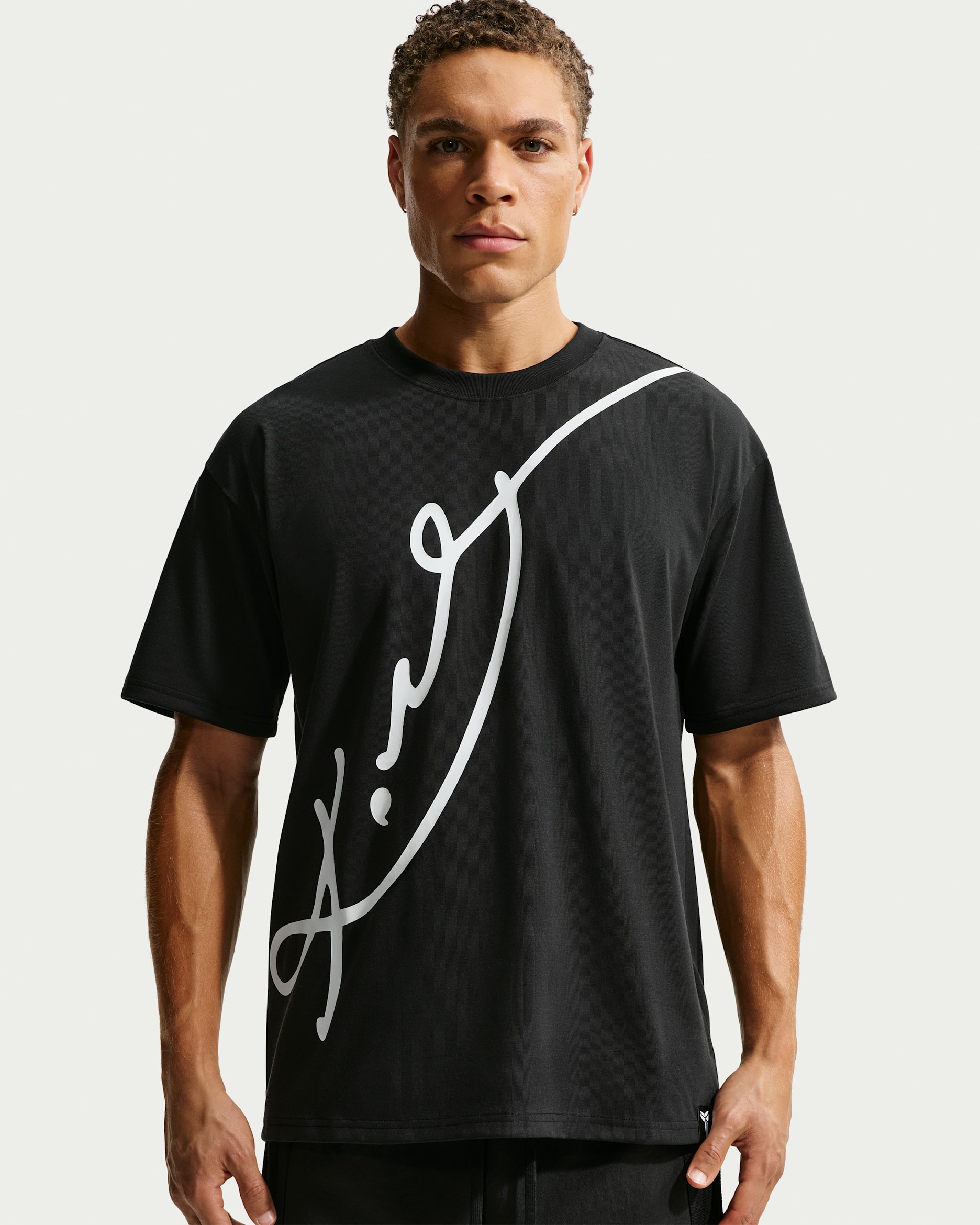 Playera de básquetbol Dri-FIT para hombre Kobe - Negro/Ceniza medio