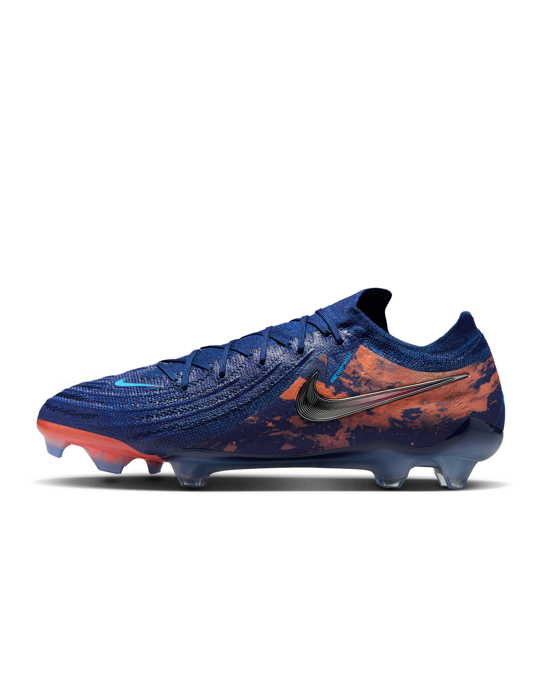 Nike Phantom GX 2 Elite "Erling Haaland" Firm-Ground Low-Top Soccer Cleats - Blue Void/Chrome