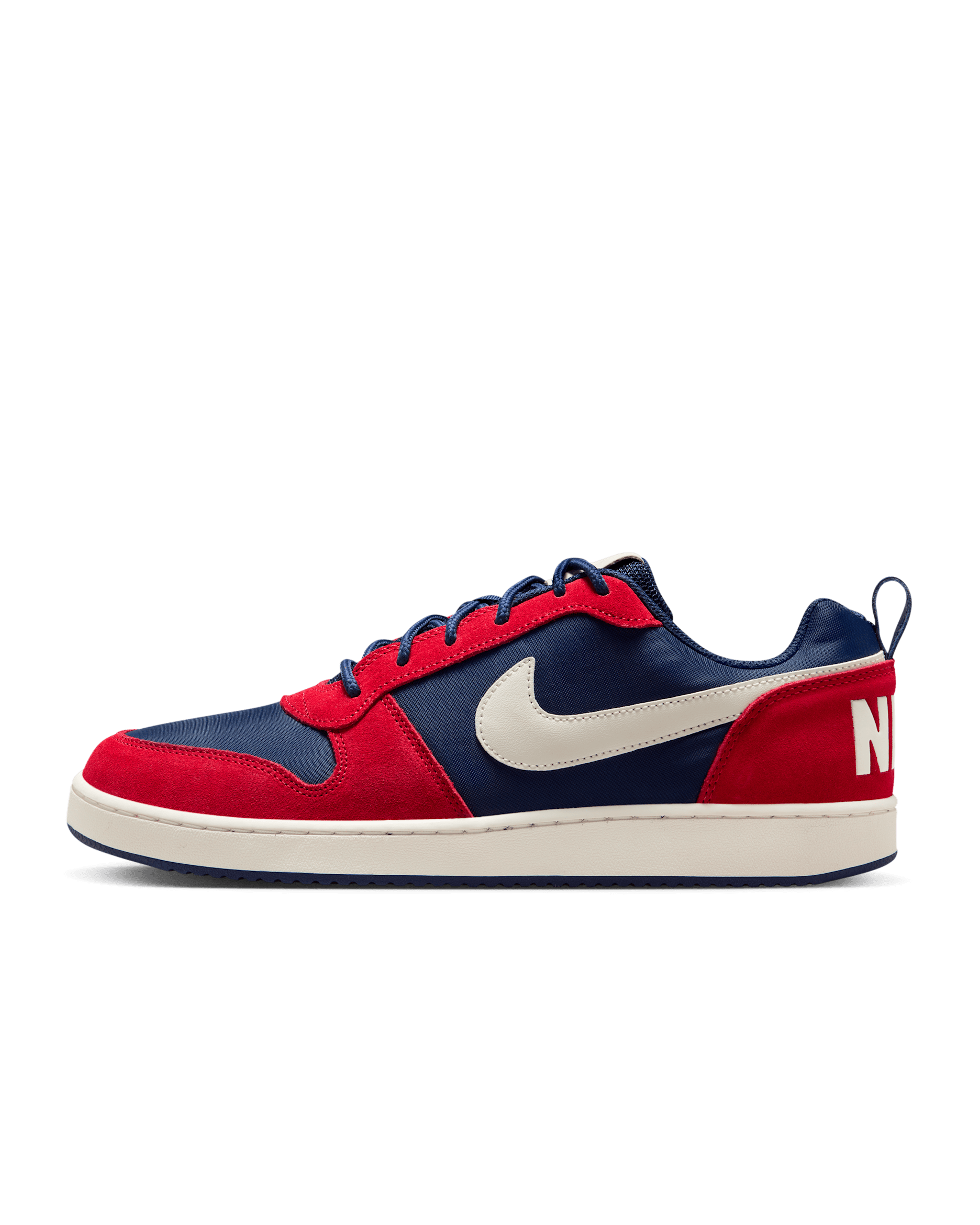 Nike Court Borough 低筒 Premium 男鞋 - Midnight Navy/University Red/Sail