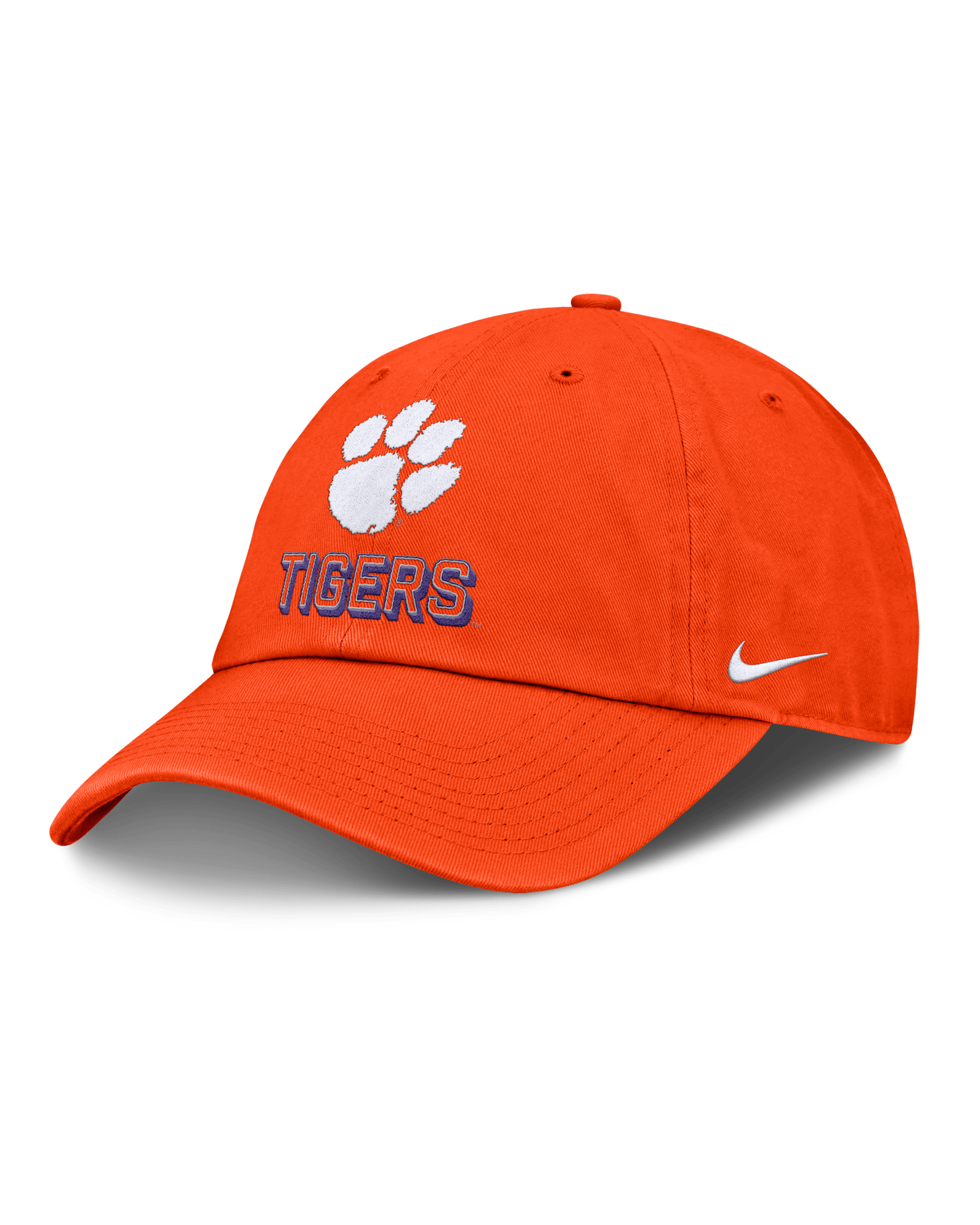Gorra universitaria Nike ajustable para hombre Clemson On-Field Club Gameday - Naranja