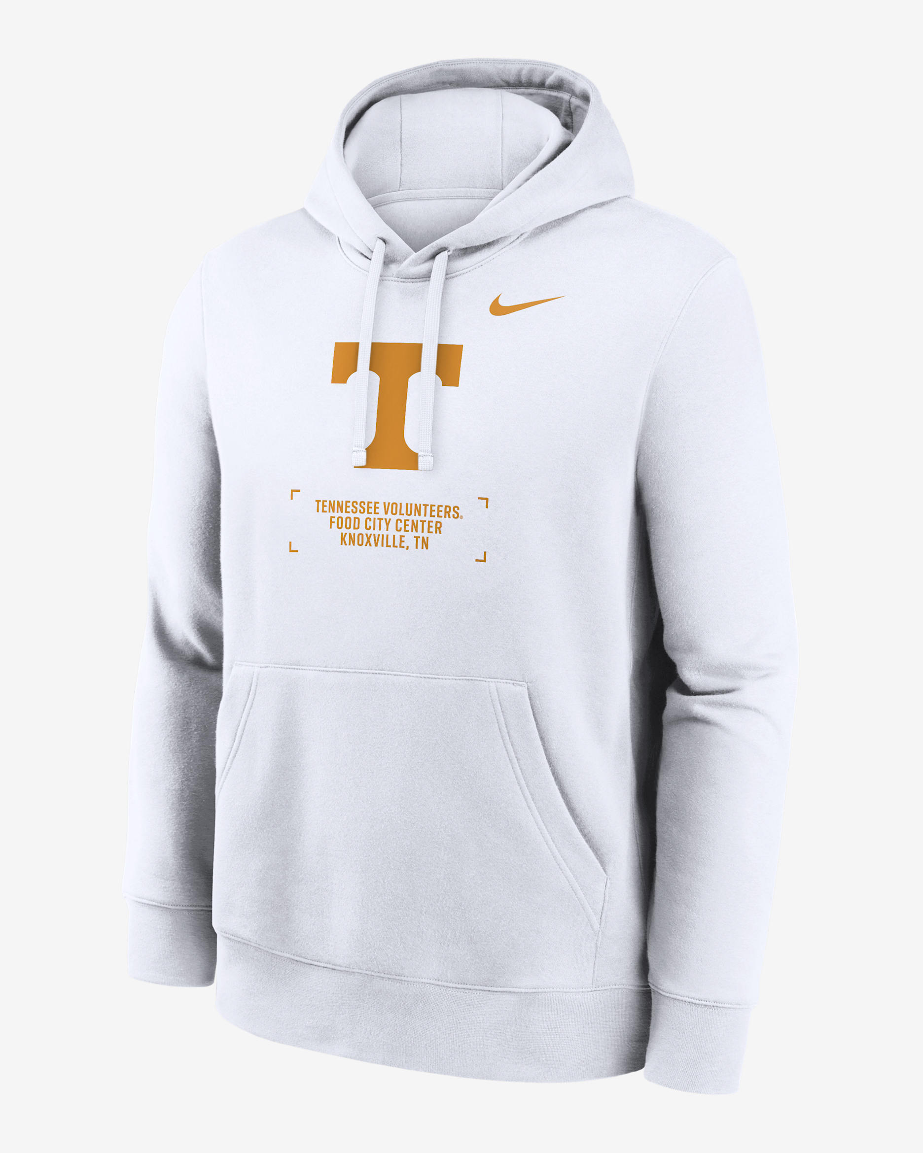 Tennessee Club Basketball 2-Hit Men's Nike College Pullover Hoodie - White