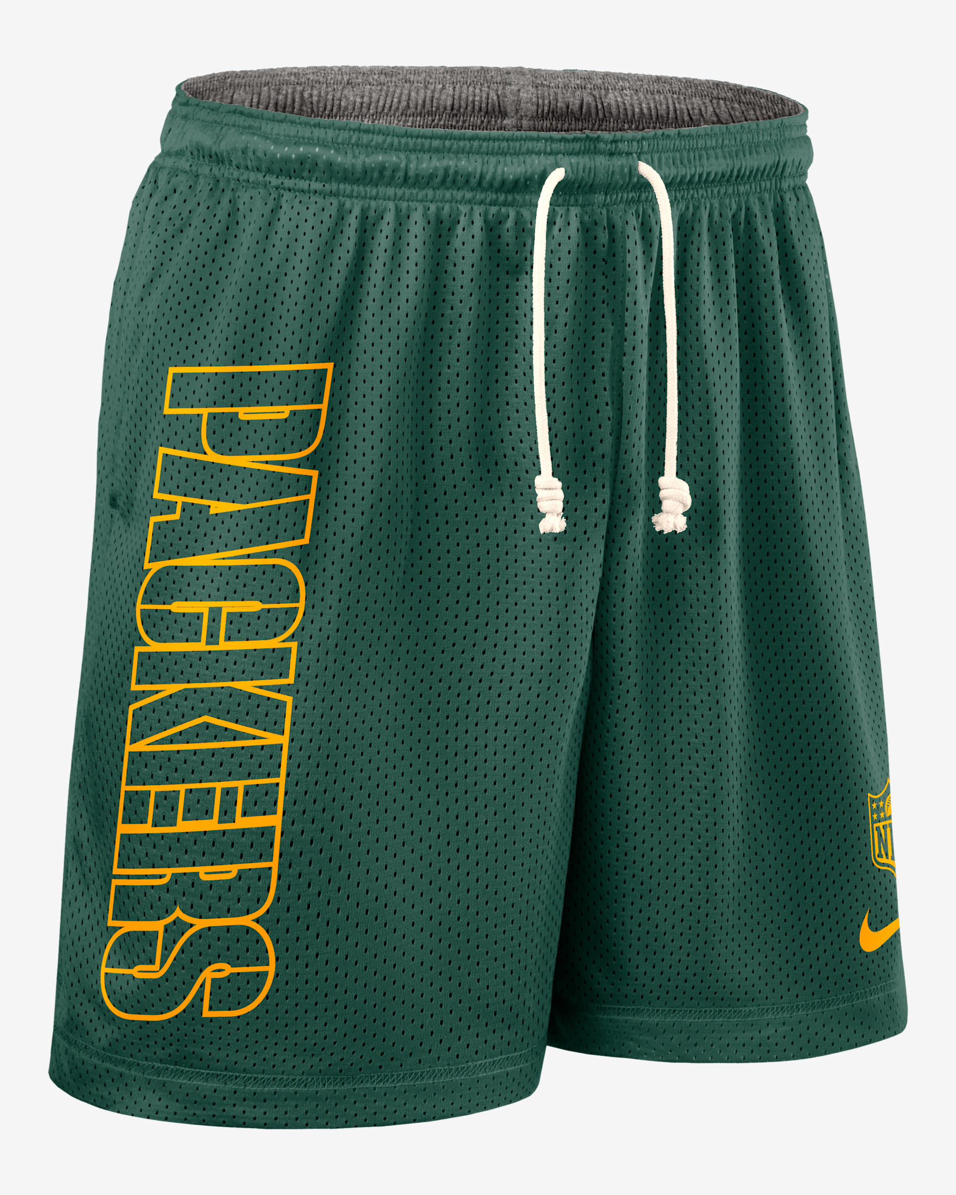 Shorts Nike Dri-FIT de la NFL para hombre Green Bay Packers Sideline Reversible - Verde