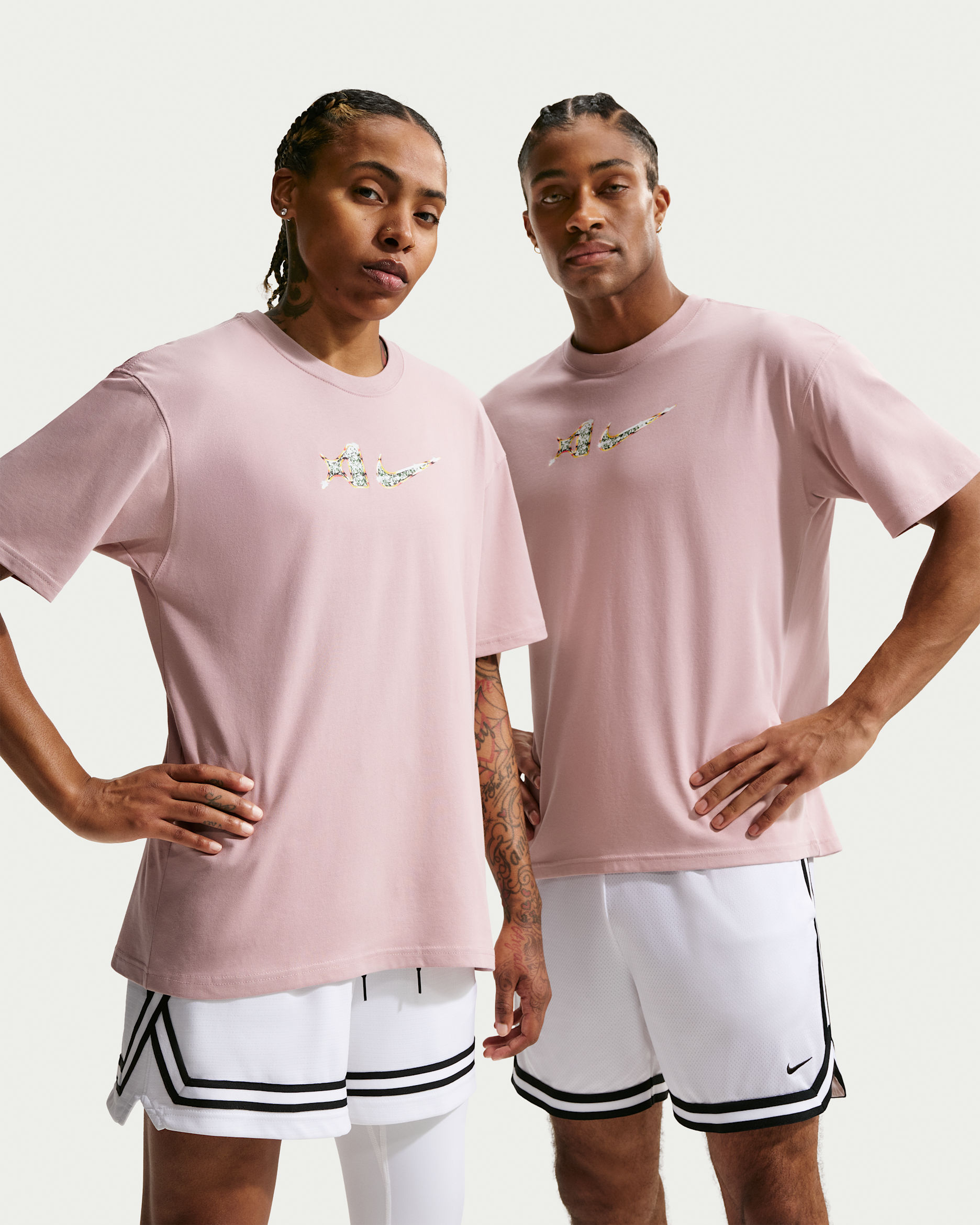 A'ja Wilson Dri-FIT Basketball T-Shirt - Stone Mauve
