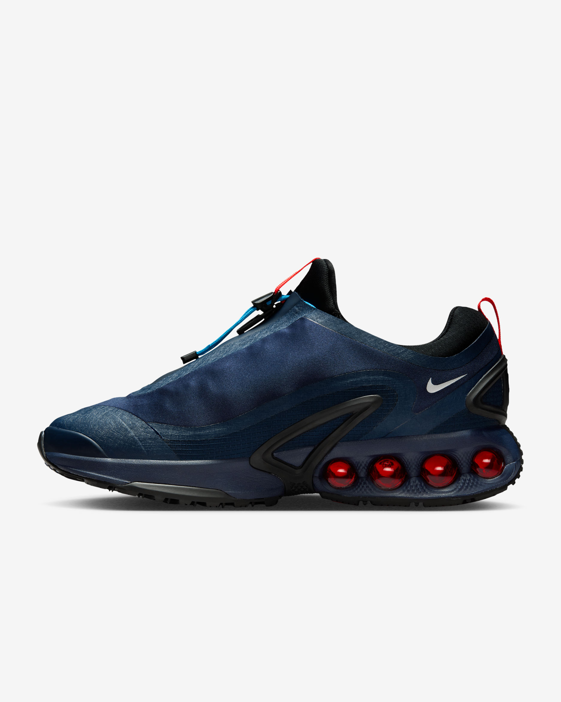 Nike Air Max Dn Roam Men's Shoes - Obsidian/Chile Red/Blue Lagoon/Metallic Silver