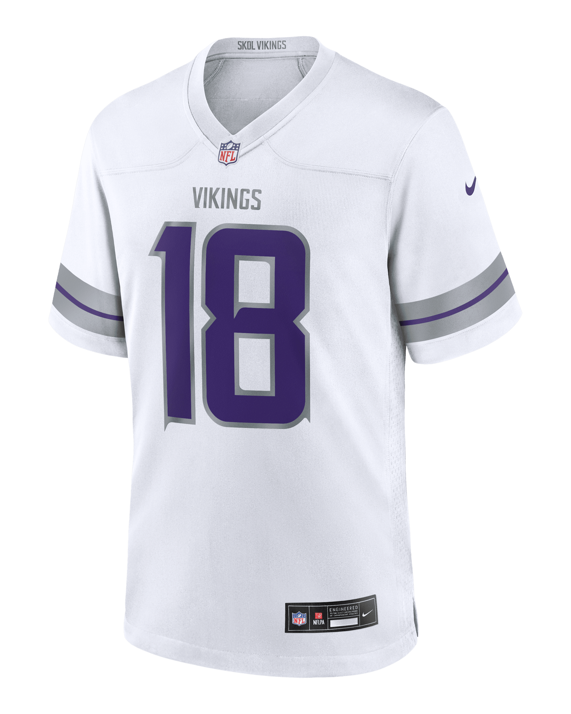 Justin Jefferson Minnesota Vikings Men's Nike NFL Game Jersey - White