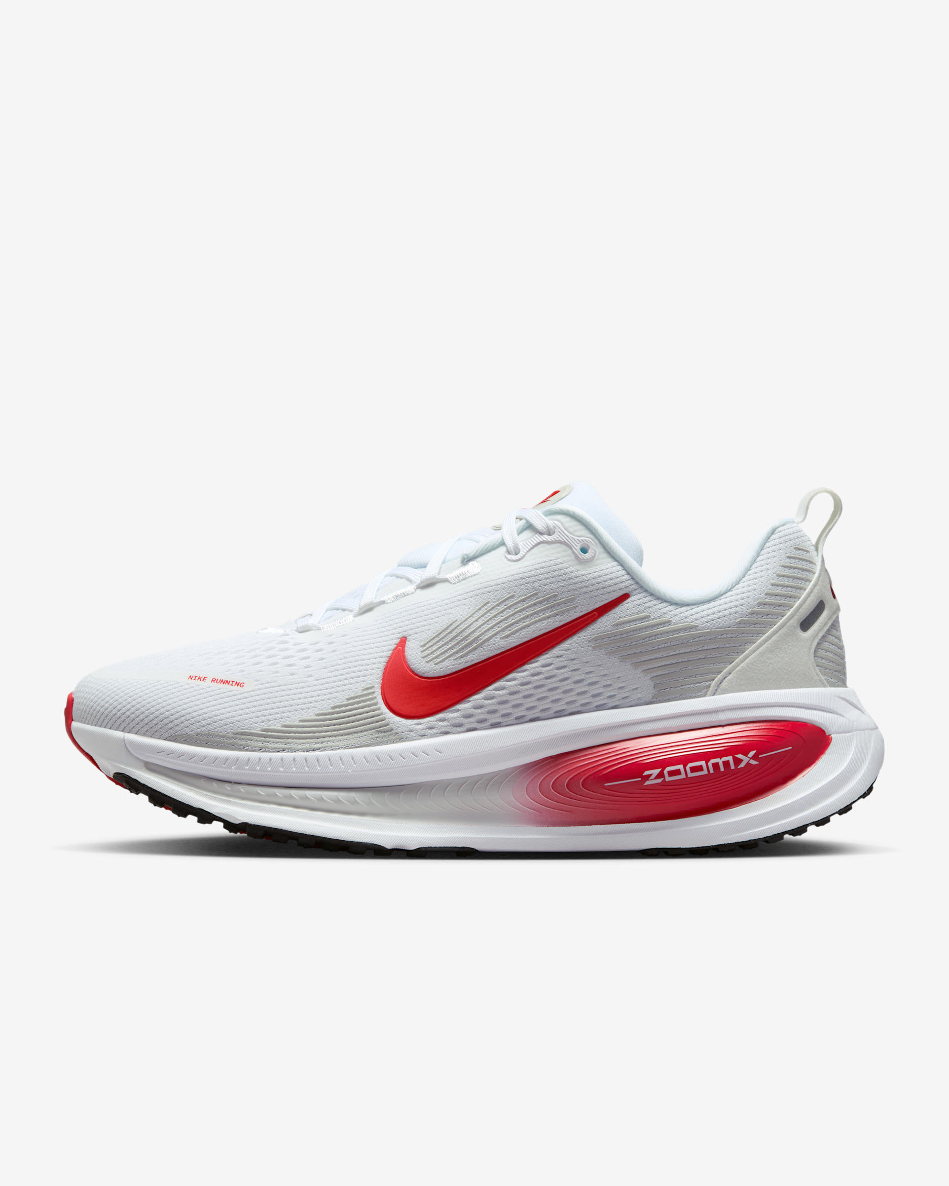 Nike Vomero 18 Women's Road Running Shoes - White/Photon Dust/Metallic Silver/University Red