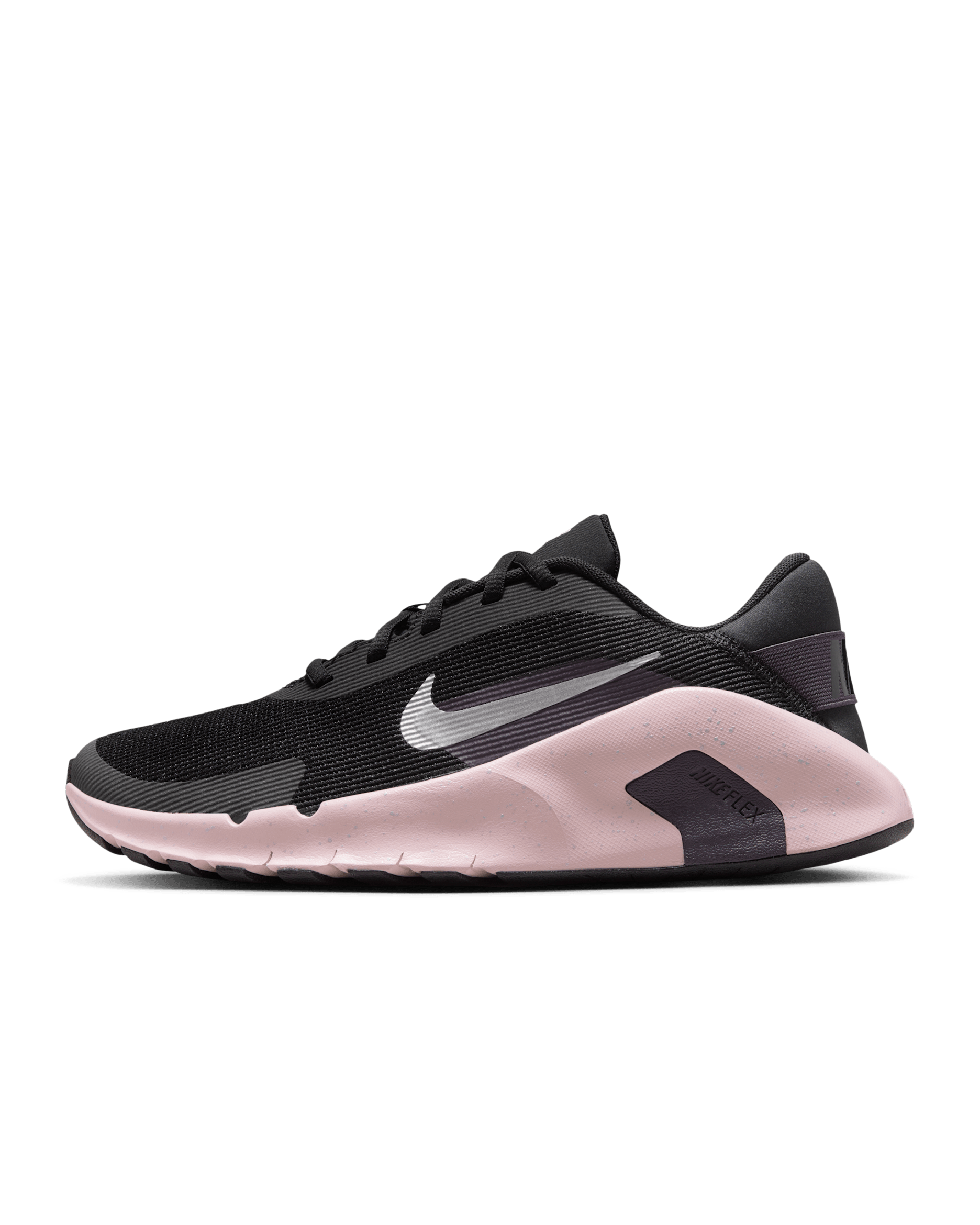Nike Flex Train Women's Workout Shoes - Black/Silt Red/Cave Purple/Metallic Platinum