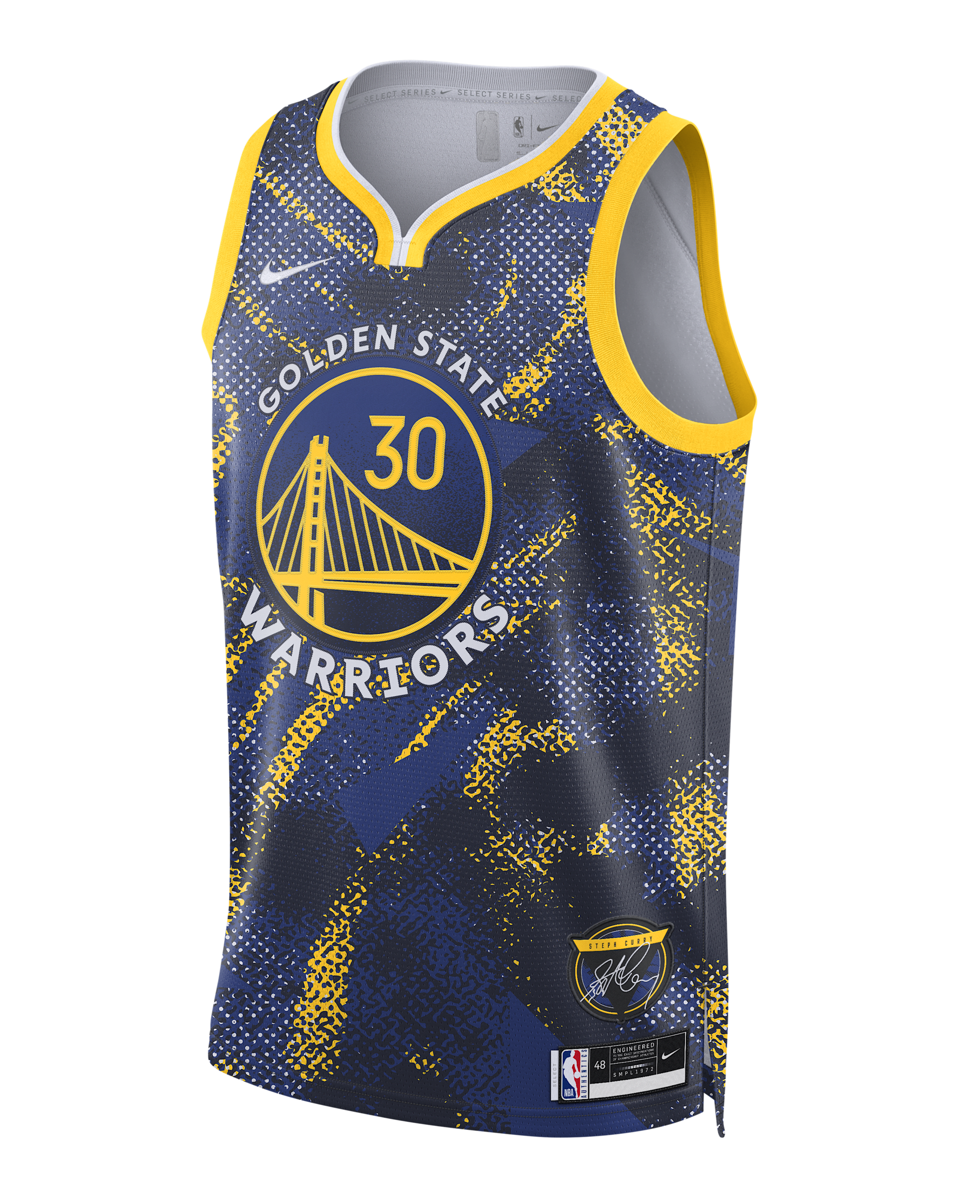 Stephen Curry Golden State Warriors 2025/26 Select Series Men's Nike Dri-FIT NBA Swingman Jersey - Rush Blue/White
