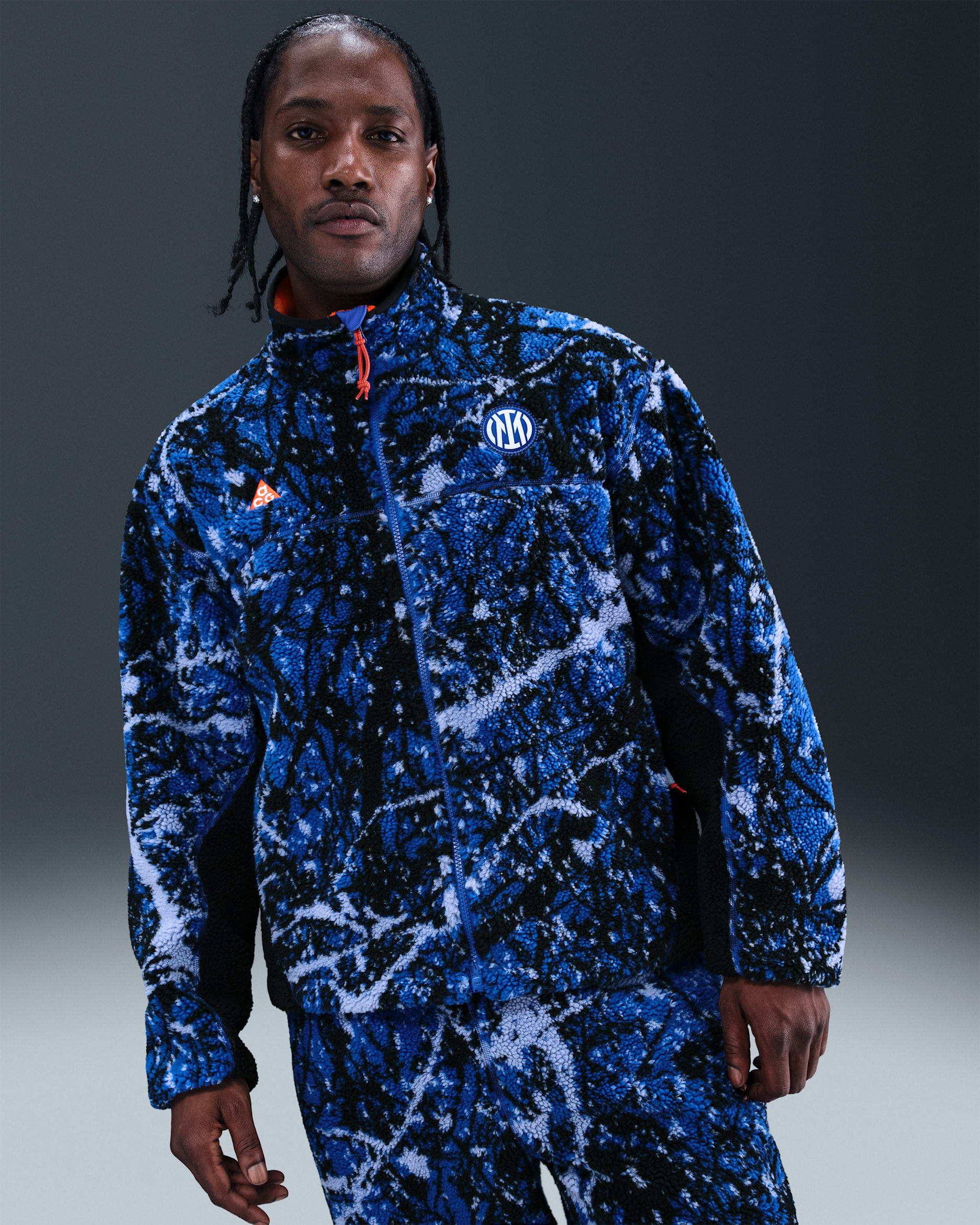 Inter Milan 'Canwell Glacier' SE Nike ACG Therma-FIT ADV voetbaljack voor heren - Wit/Hyper Blue/Safety Orange/Wit