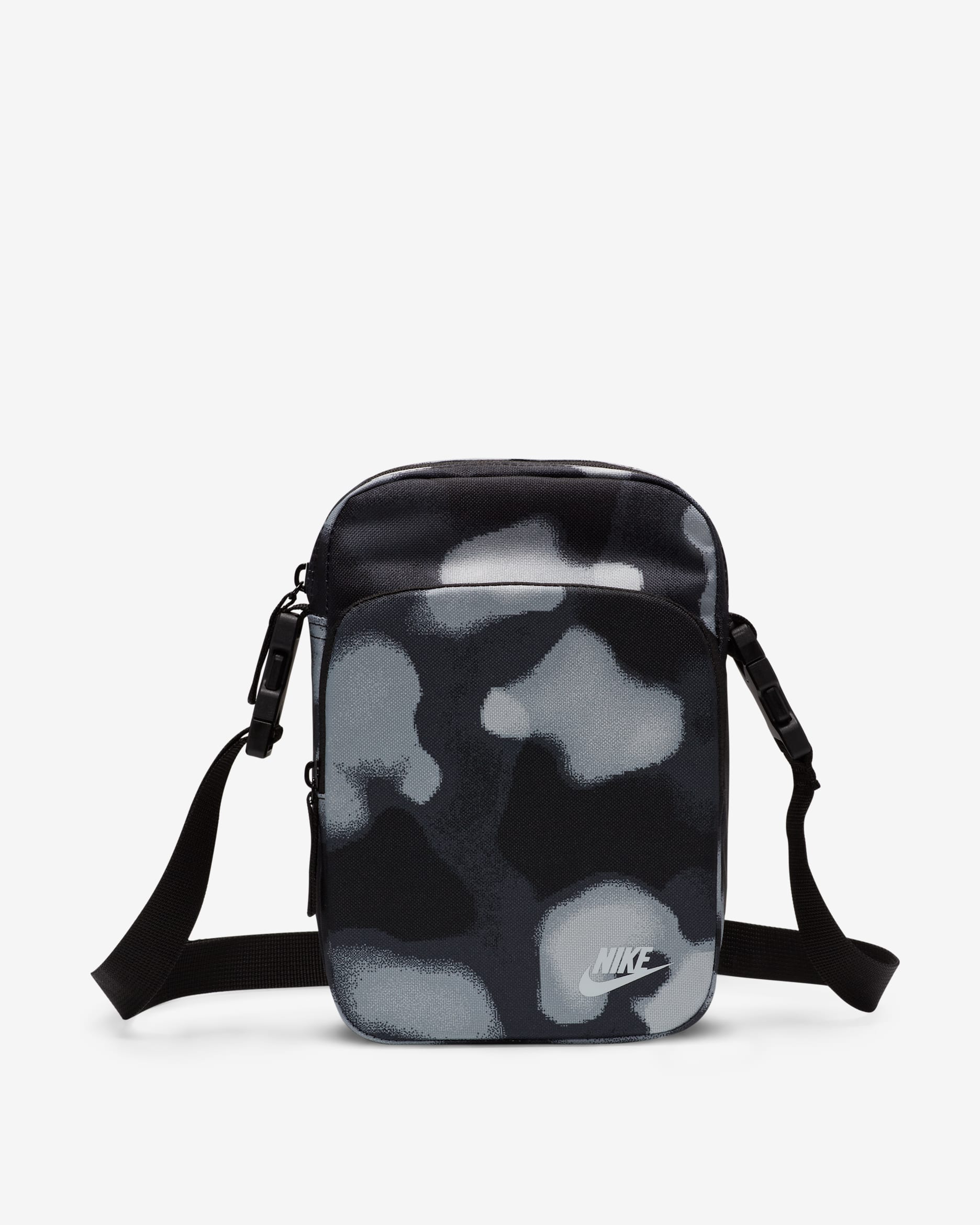 Nike Heritage Cross-Body Bag (4L) - Black/White/Black