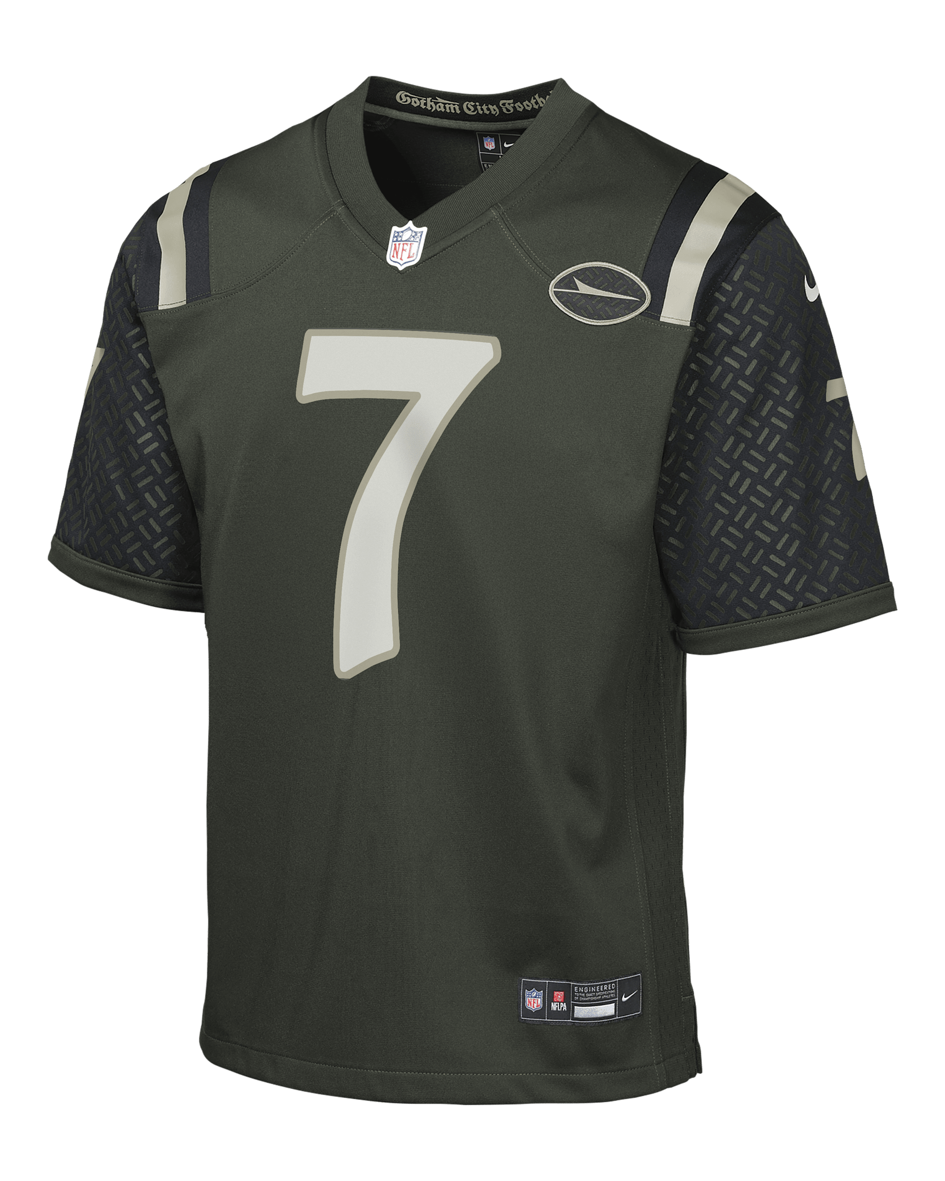 Justin Fields New York Jets Rivalries Collection Big Kids' Nike NFL Game Jersey - Green