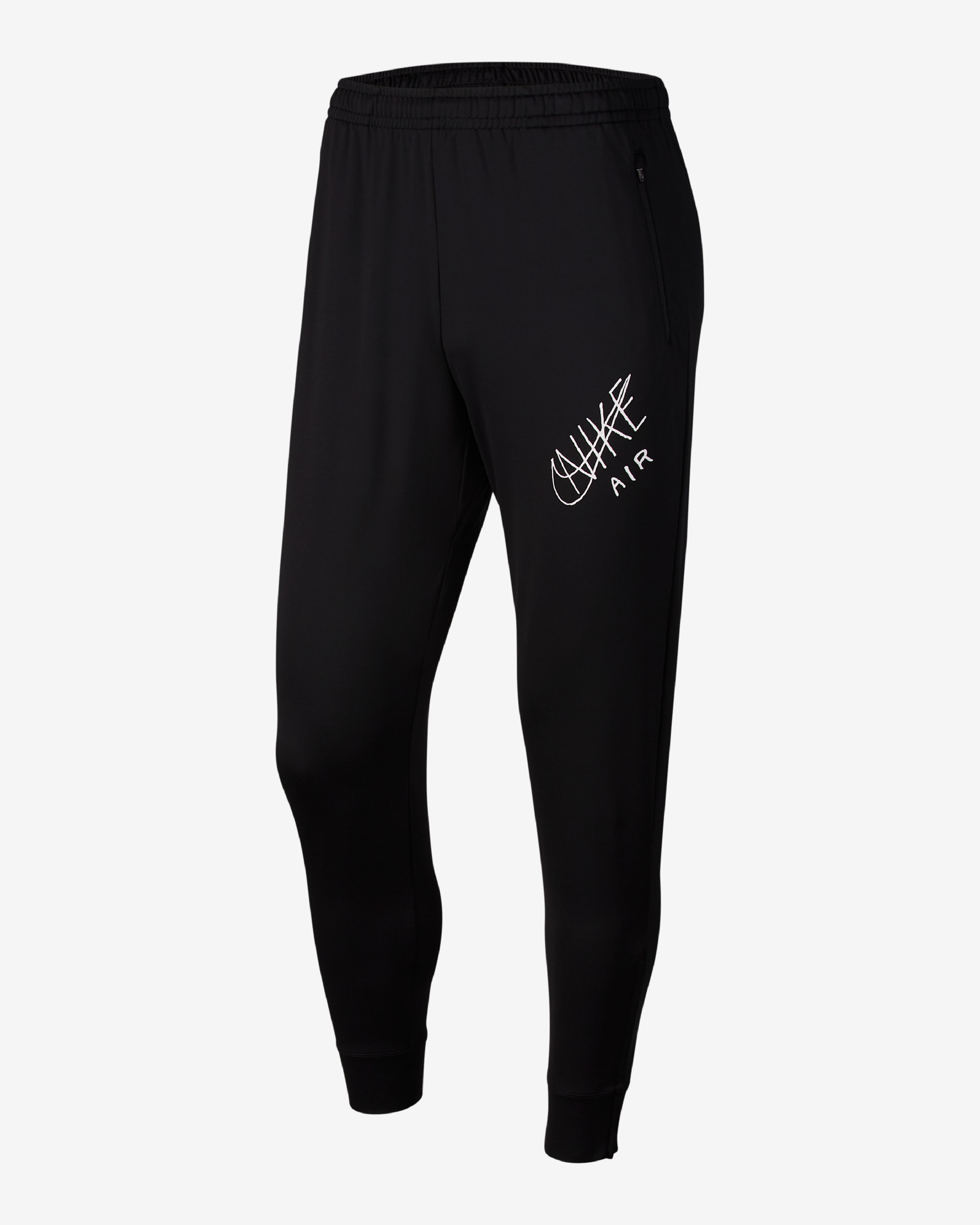 Nike Essential Men's Knit Running Trousers - Black/White
