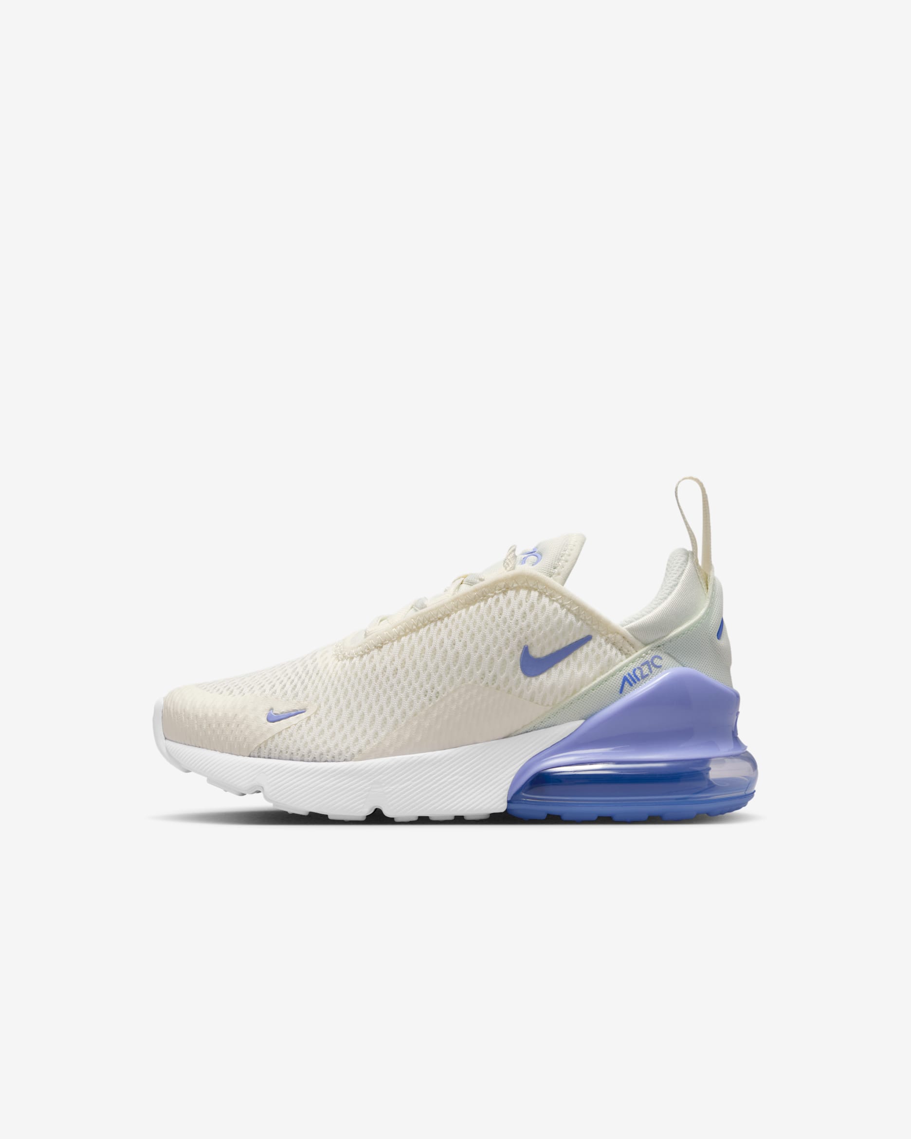 Nike Air Max 270 Little Kids' Shoes - Sail/Sapphire/Light Thistle