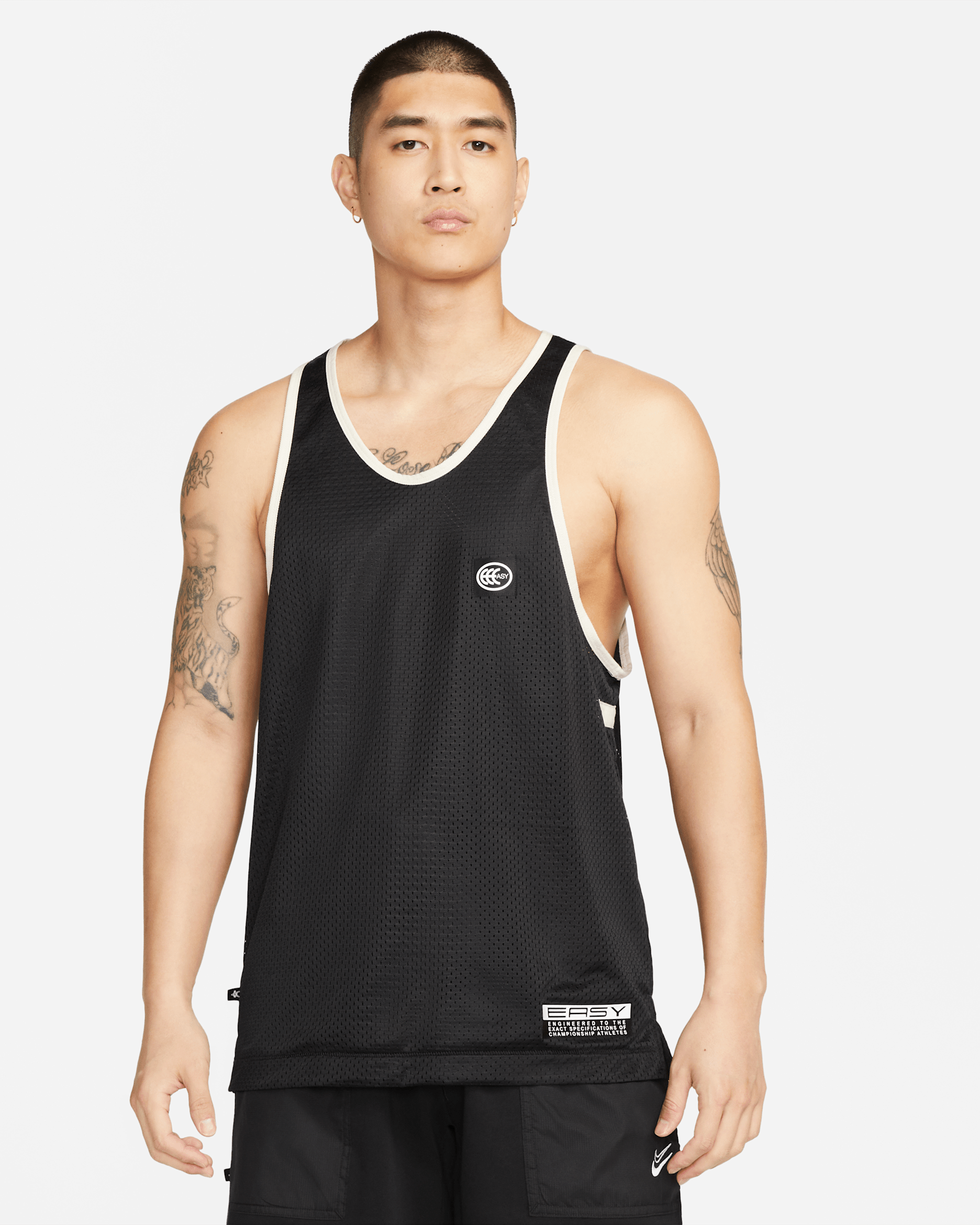 Kevin Durant Men's Nike Dri-FIT Mesh Basketball Jersey - Black/White