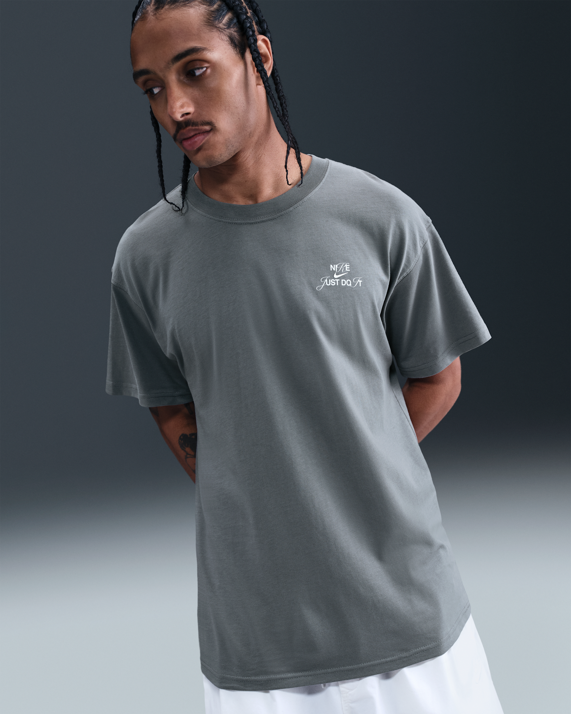 T-shirt à motif Nike Sportswear pour Homme - Smoke Grey