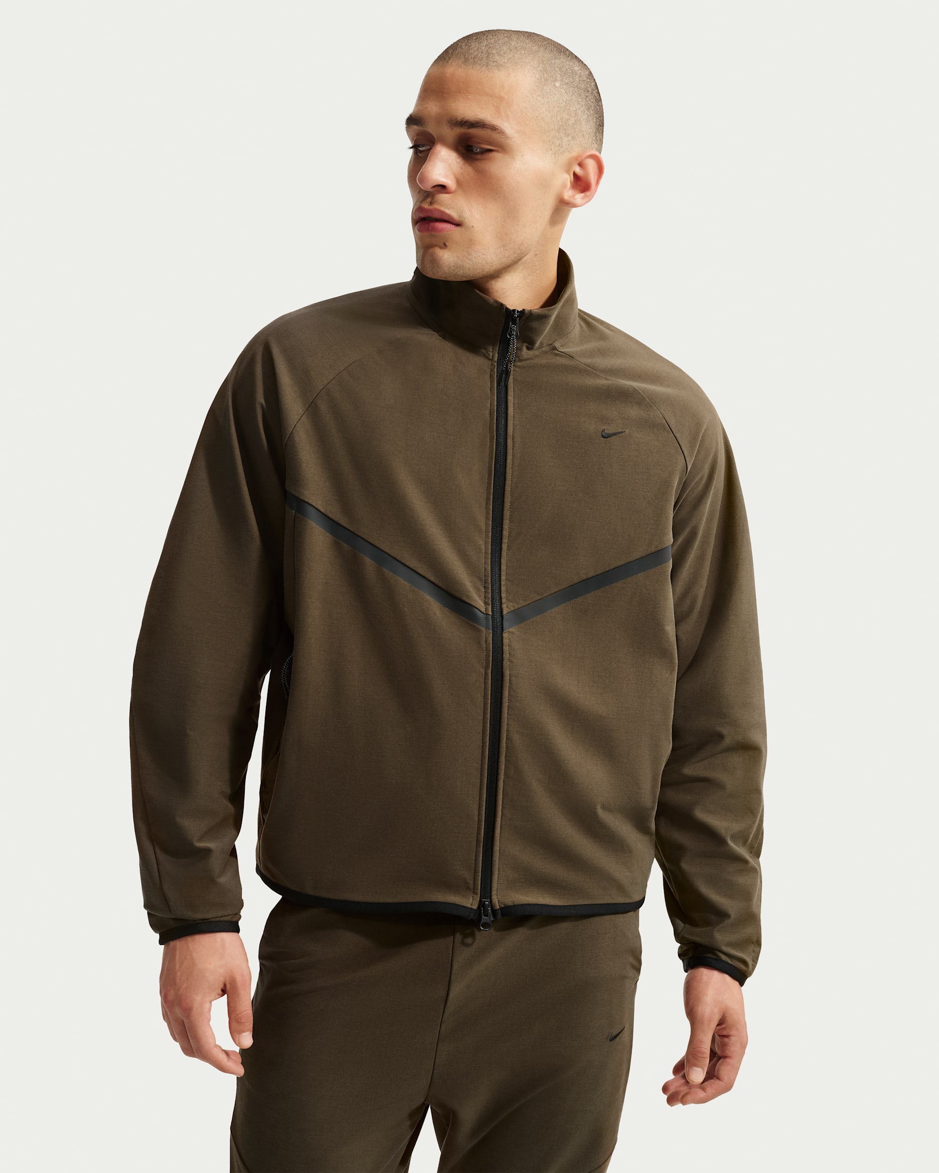 Nike Sportswear Tech Men's Dri-FIT Shori Knit Track Jacket - Dark Hazel/Black
