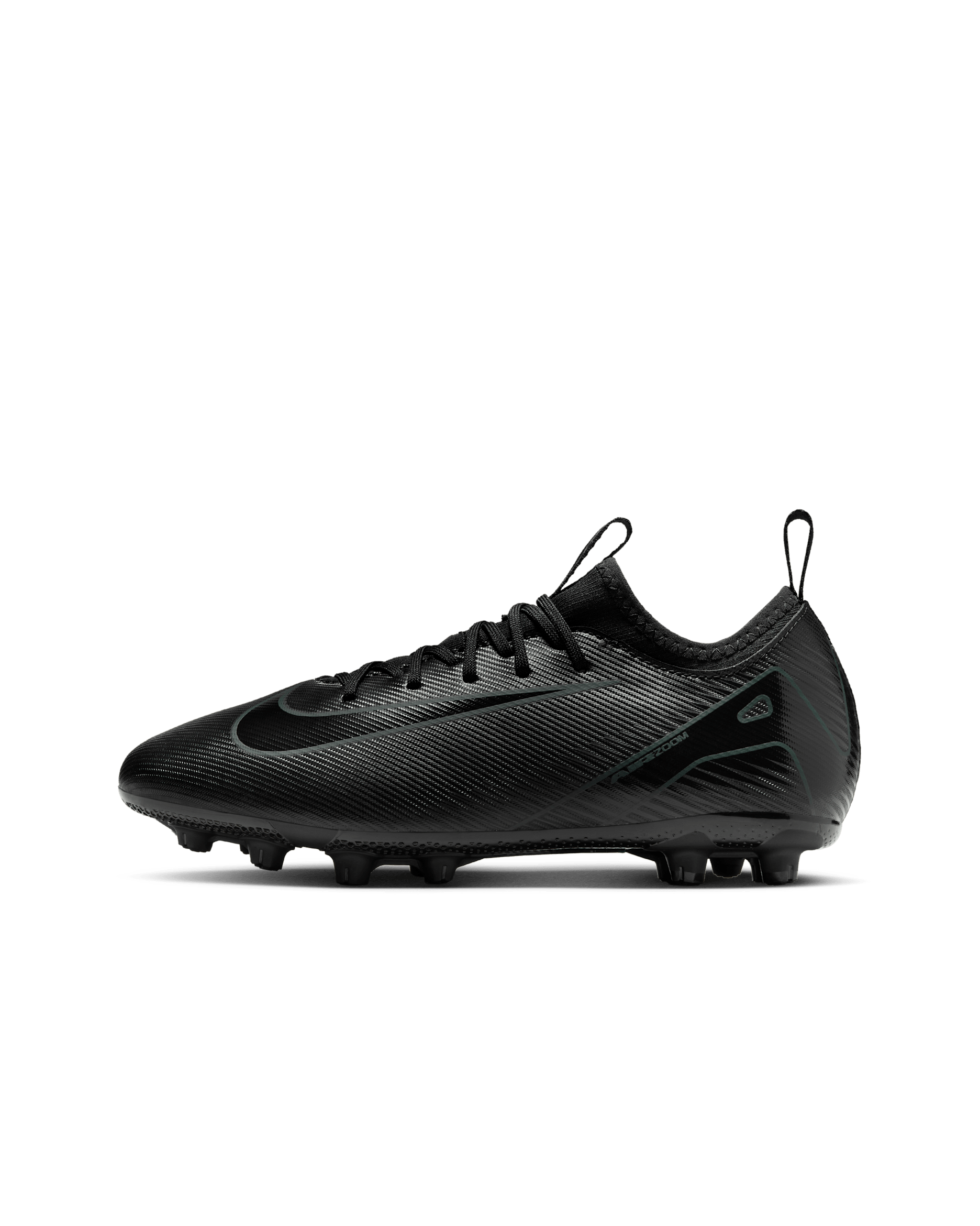 Nike Jr. Mercurial Vapor 16 Academy Little/Big Kids' HG Low-Top Soccer Cleats - Black/Deep Jungle/Black