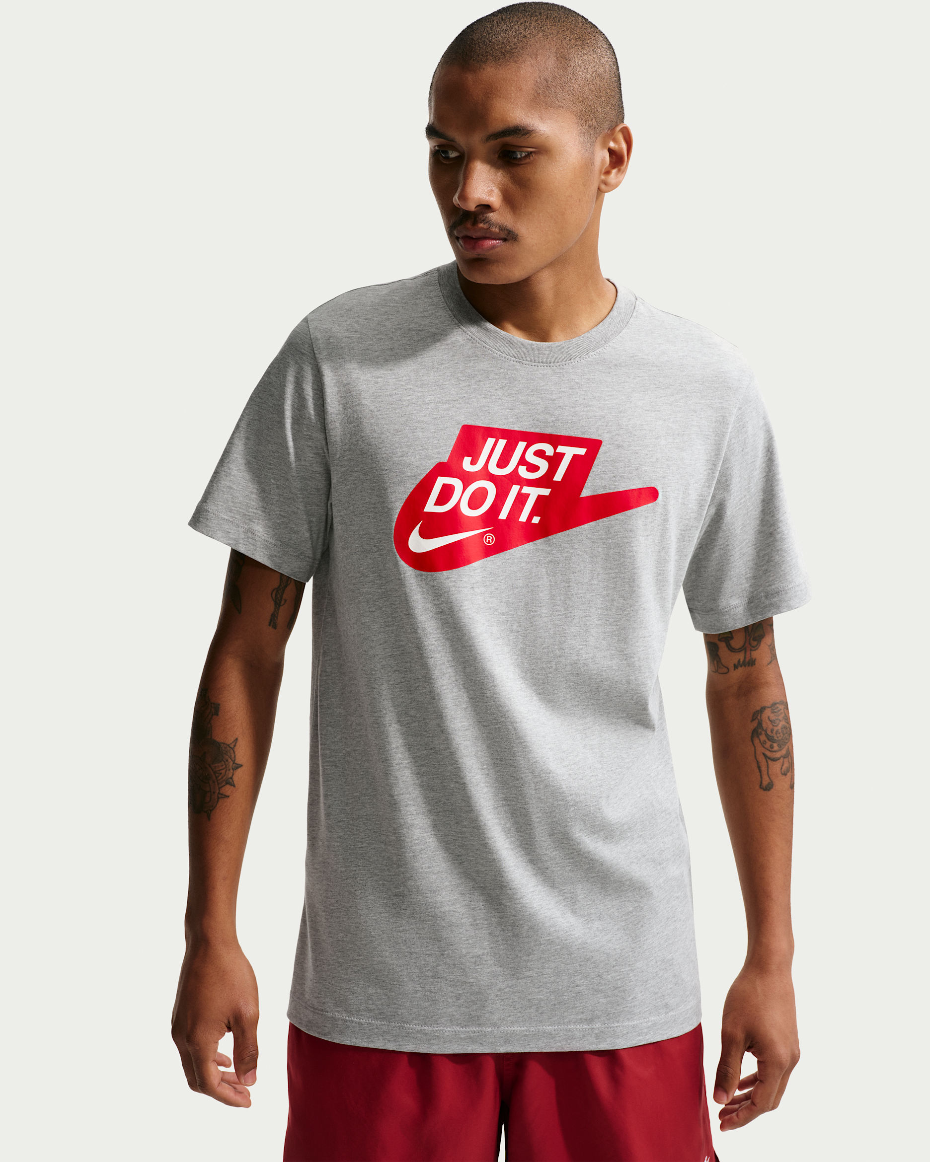 Playera Nike Sportswear - Gris oscuro jaspeado