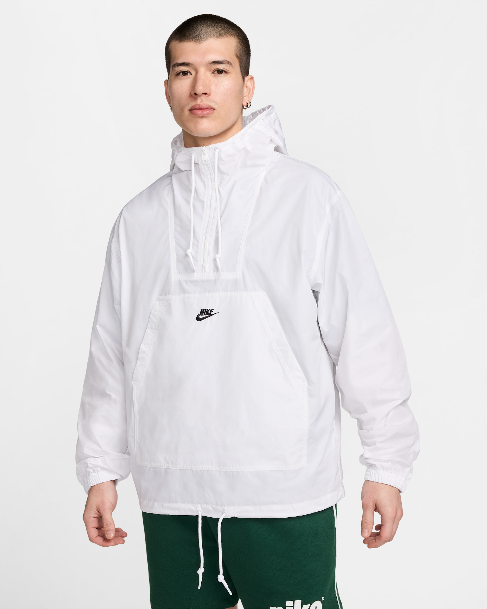 Nike Club Men's Marina Anorak - White/Black