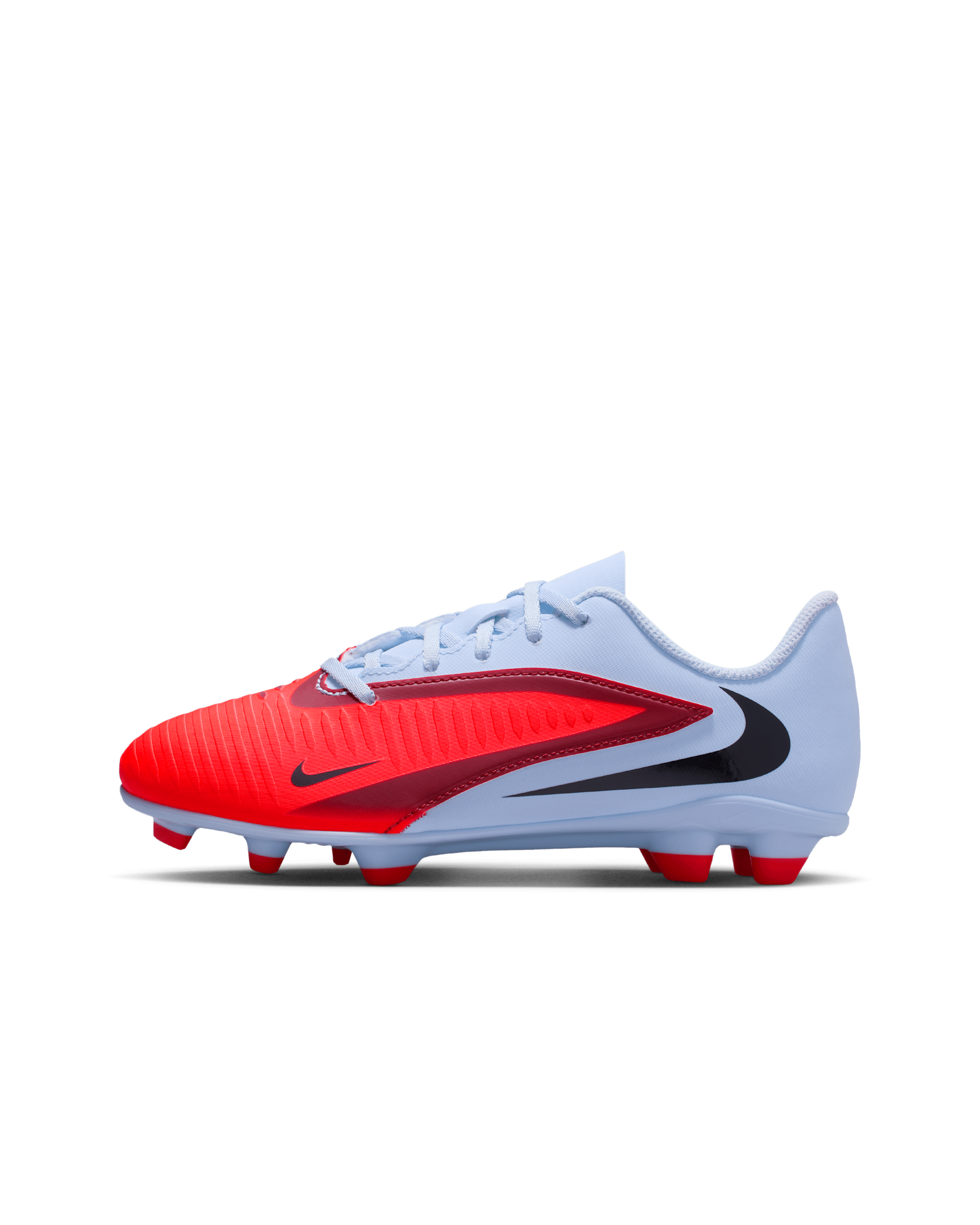 Nike Jr. Phantom 6 低筒 Club 大童多種場地足球釘鞋 - Royal Tint/黑色/Bright Crimson