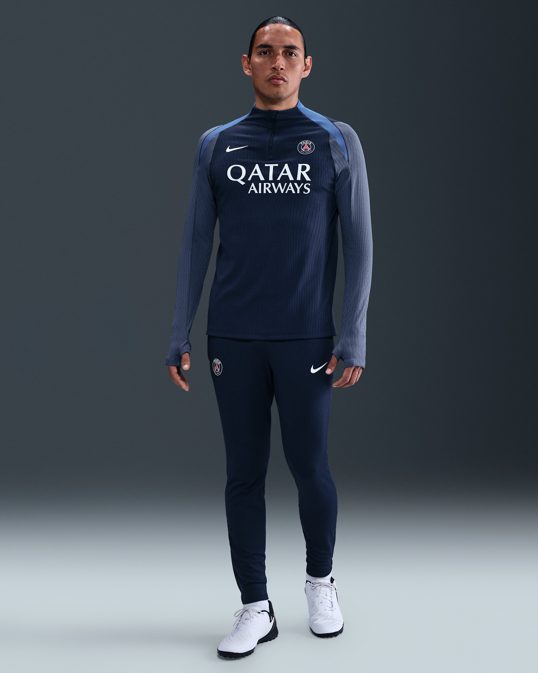 París Saint-Germain Strike Elite Pantalón de fútbol de tejido Knit Nike Dri-FIT ADV - Hombre - Midnight Navy/Hyper Royal/Blanco