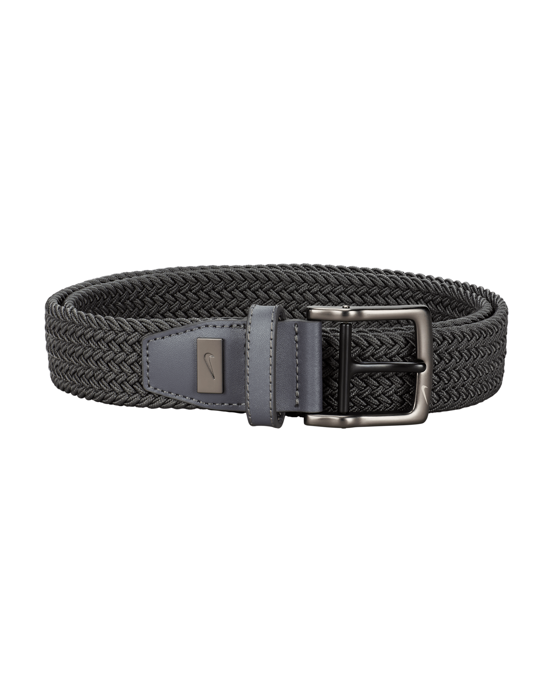 Cinturón de golf de tejido Woven elástico para hombre Nike - Gris oscuro jaspeado
