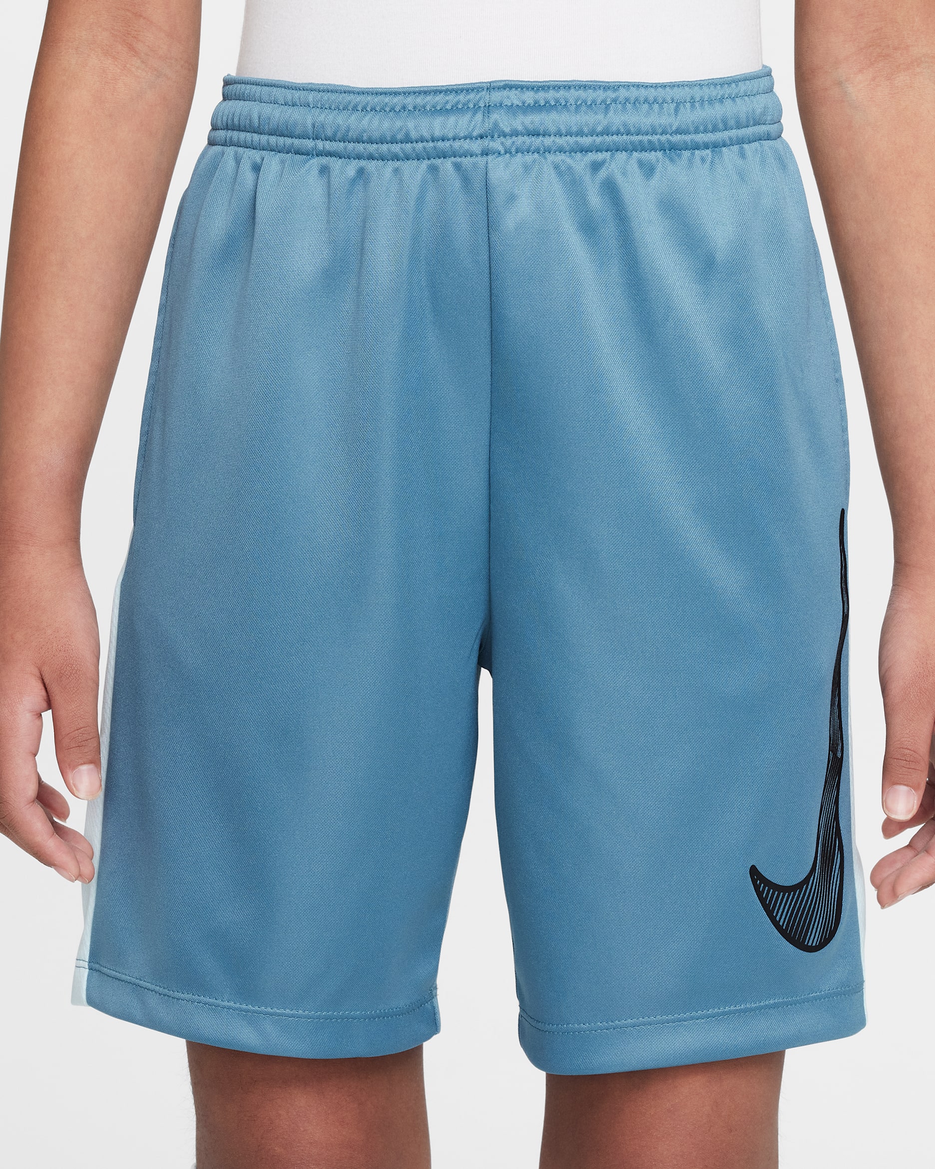 Nike Trophy23 Big Kids' Dri-FIT Shorts - Smokey Blue/Glacier Blue/Black