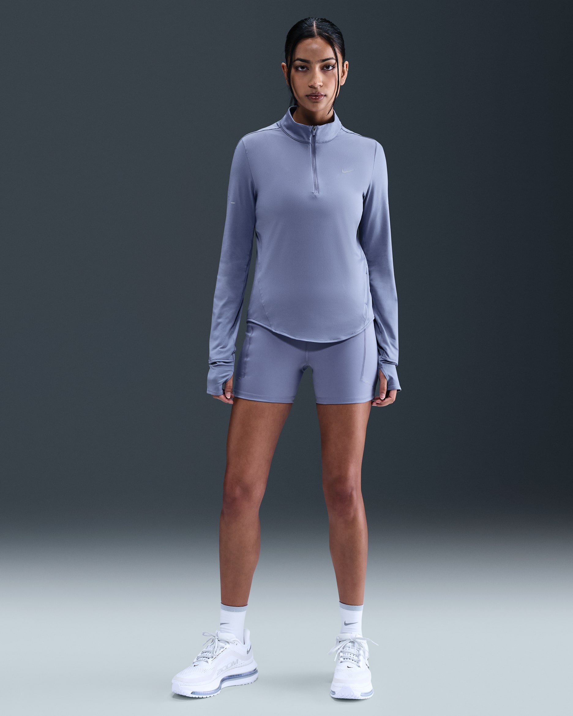 Nike Swift Women's High-Waisted 10cm (approx.) Tight Running Shorts with Pockets - World Indigo