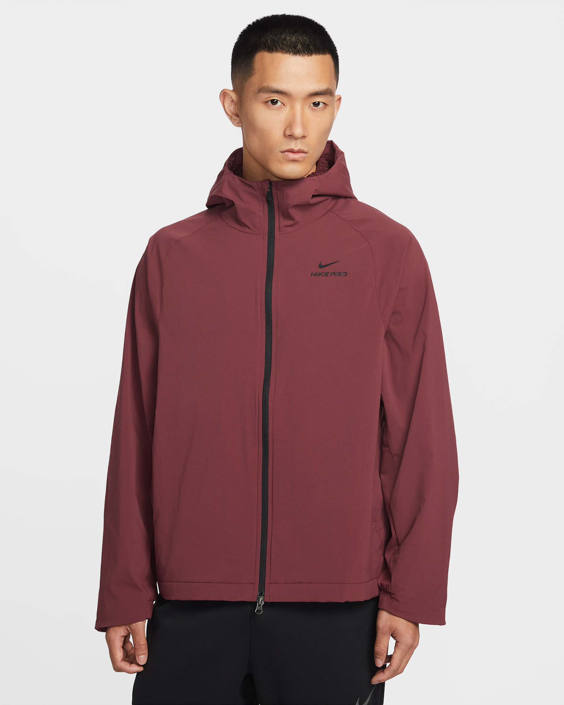 나이키 프로 옥타 남성 써마 핏 ADV 재킷 - 다크 팀 레드/블랙